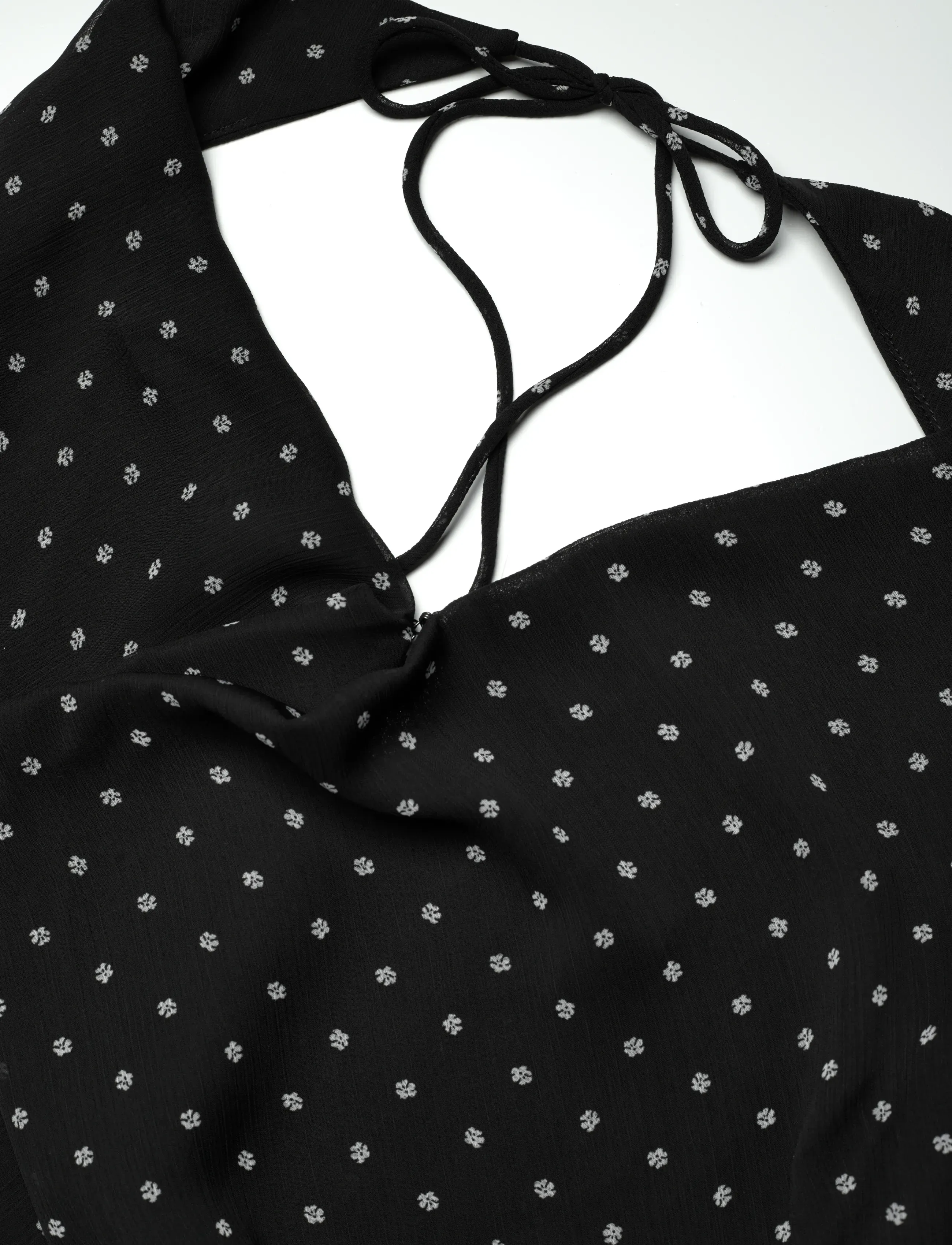 ROTATE - CHIFFON HALTERNECK - sommerkleider - 1000 black comb. - 2