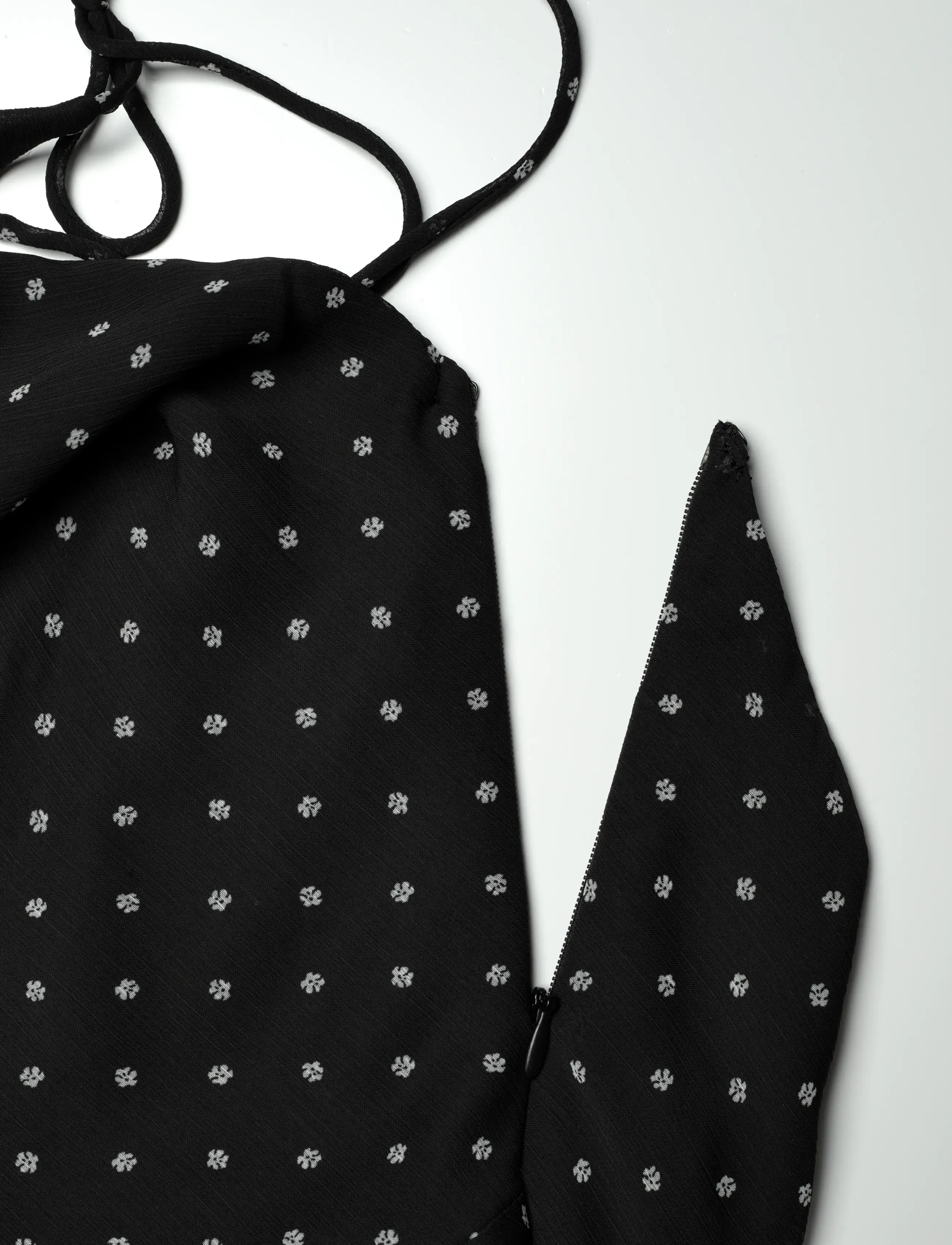 ROTATE - CHIFFON HALTERNECK - sommerkleider - 1000 black comb. - 3