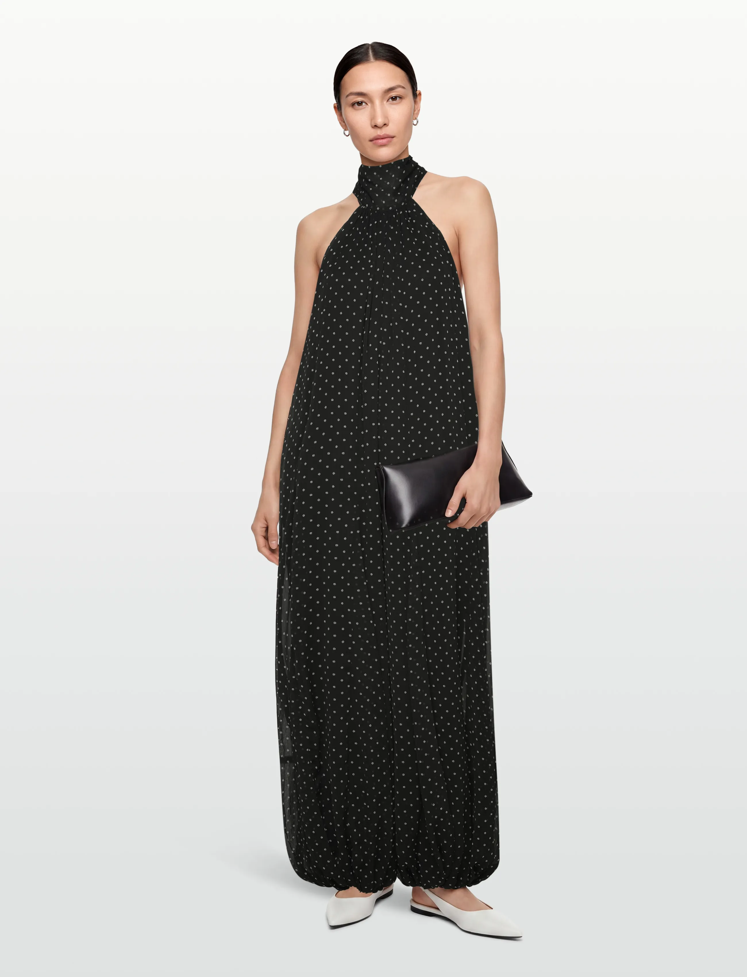 ROTATE Chiffon Balloon Jumpsuit, 40, Black, Underdele > Jumpsuits, Dame