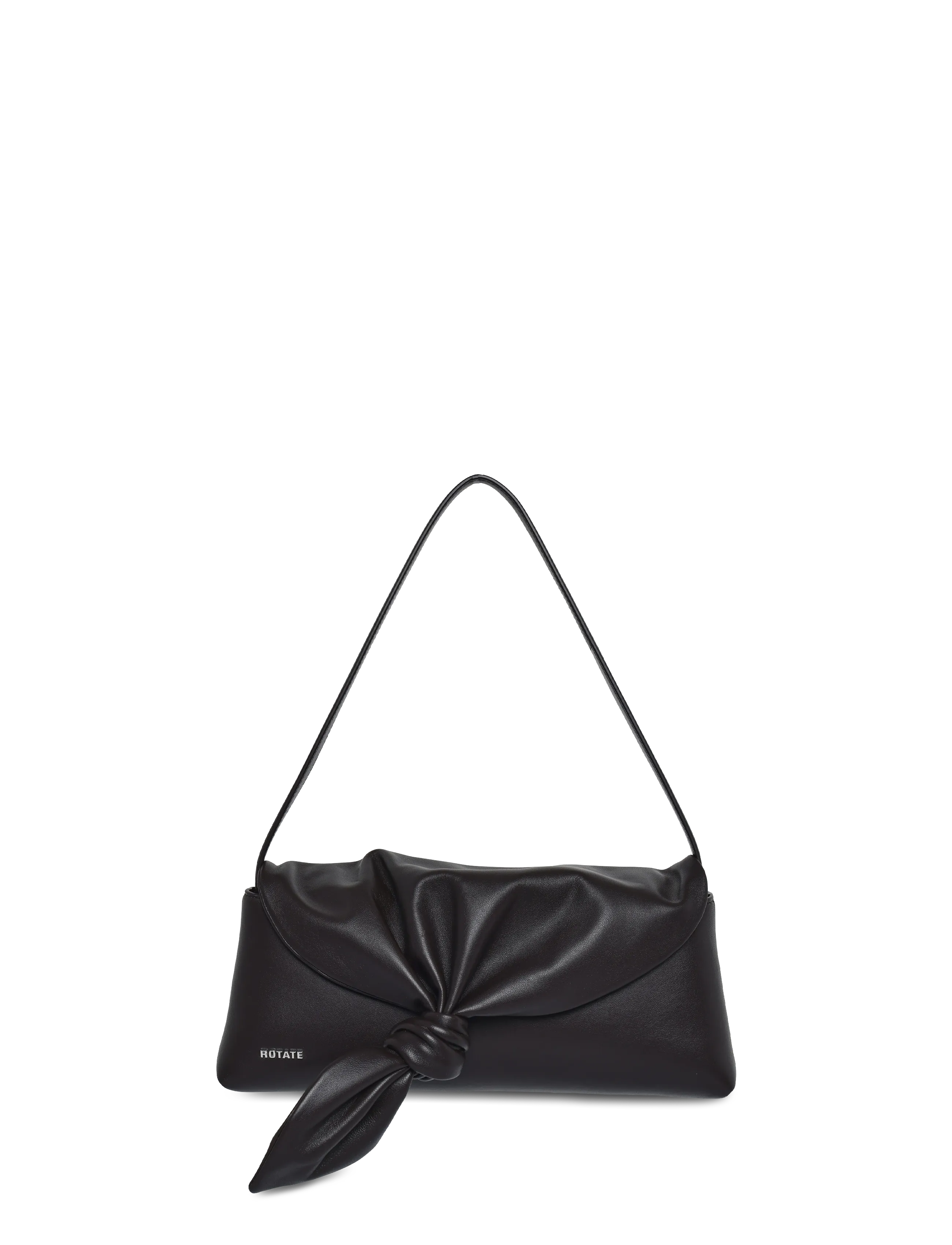 ROTATE LEATHER KNOT SCARF BAG -  - MOLÉ / brown