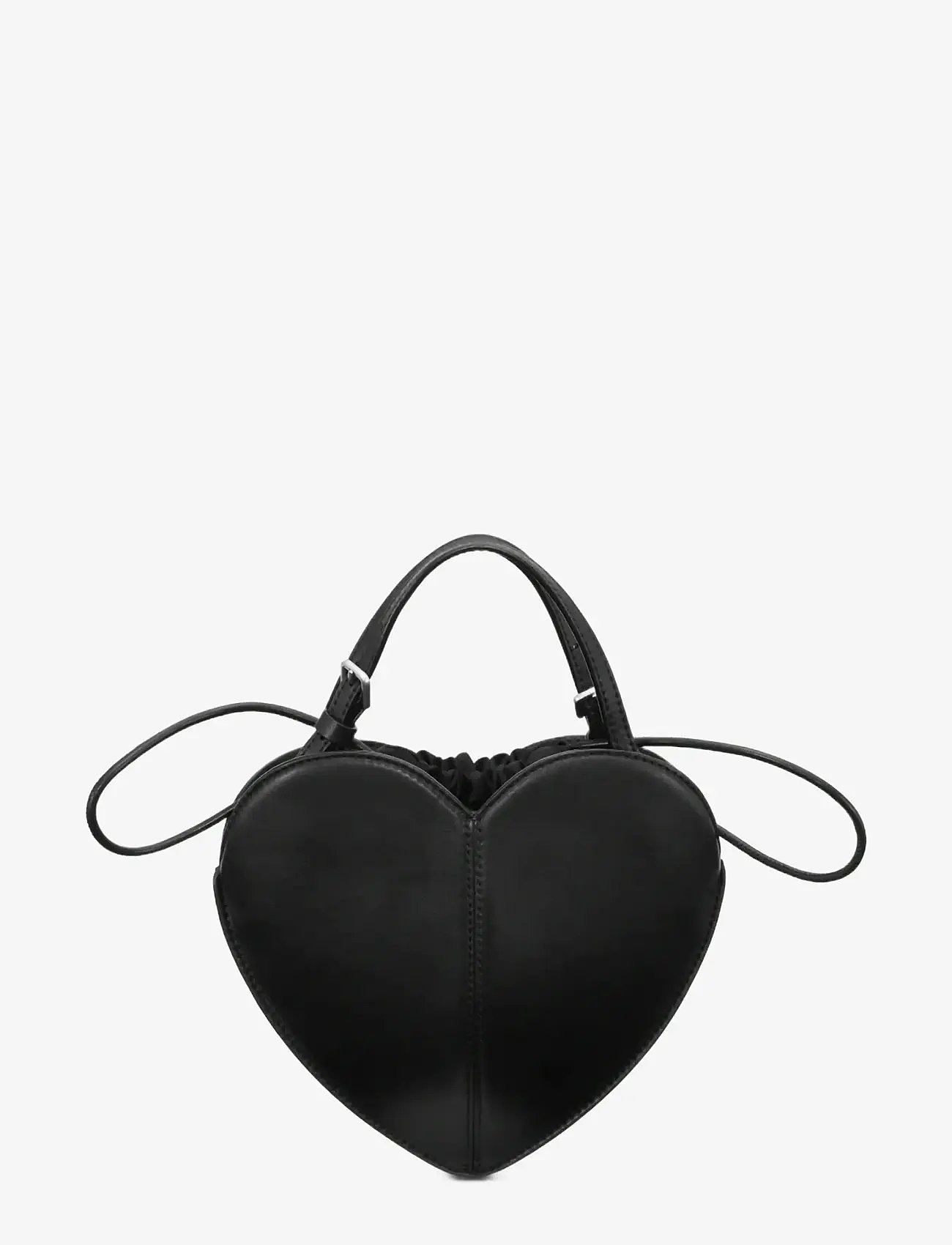 ROTATE - LEATHER HEART BAG - special occasions - black - 0