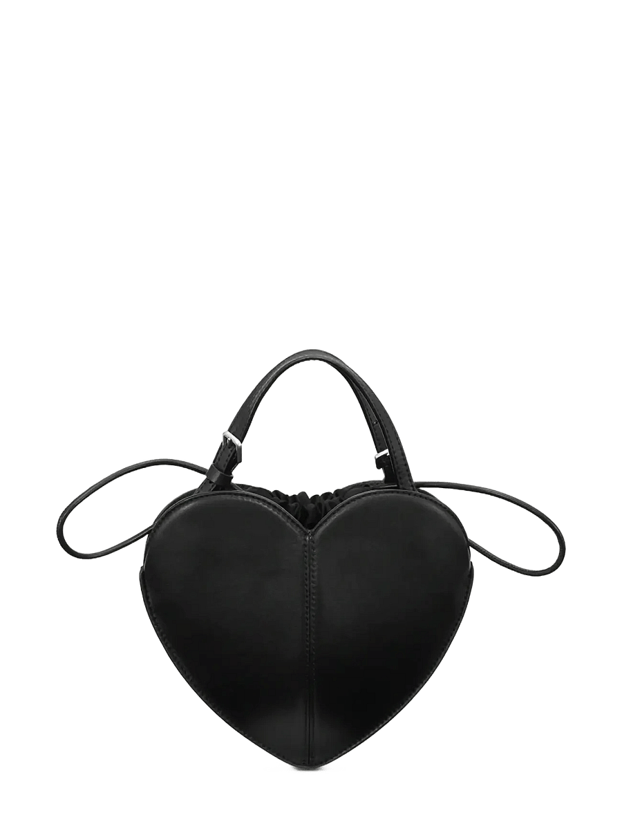 ROTATE - LEATHER HEART BAG - special occasions - black - 0