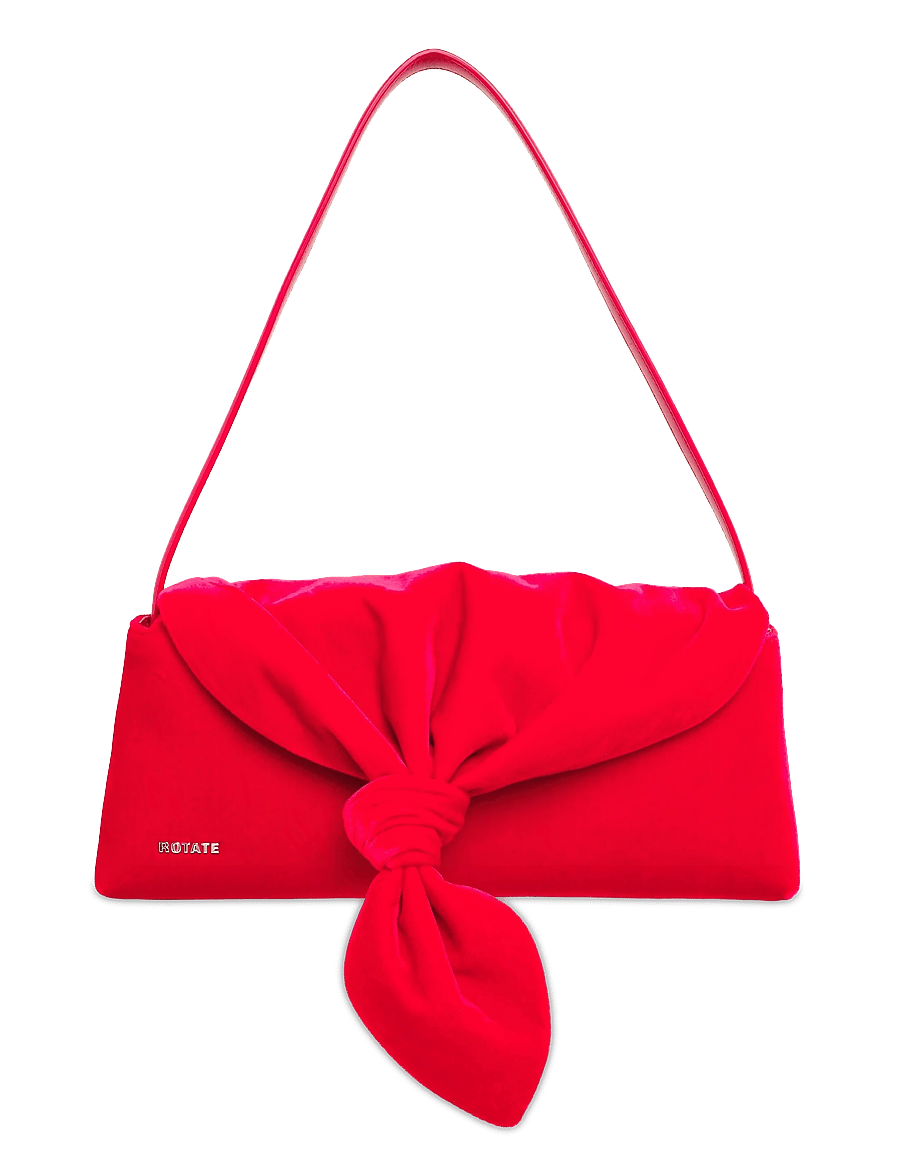 ROTATE - VELVET KNOT SCARF BAG - special occasions - scooter red - 0