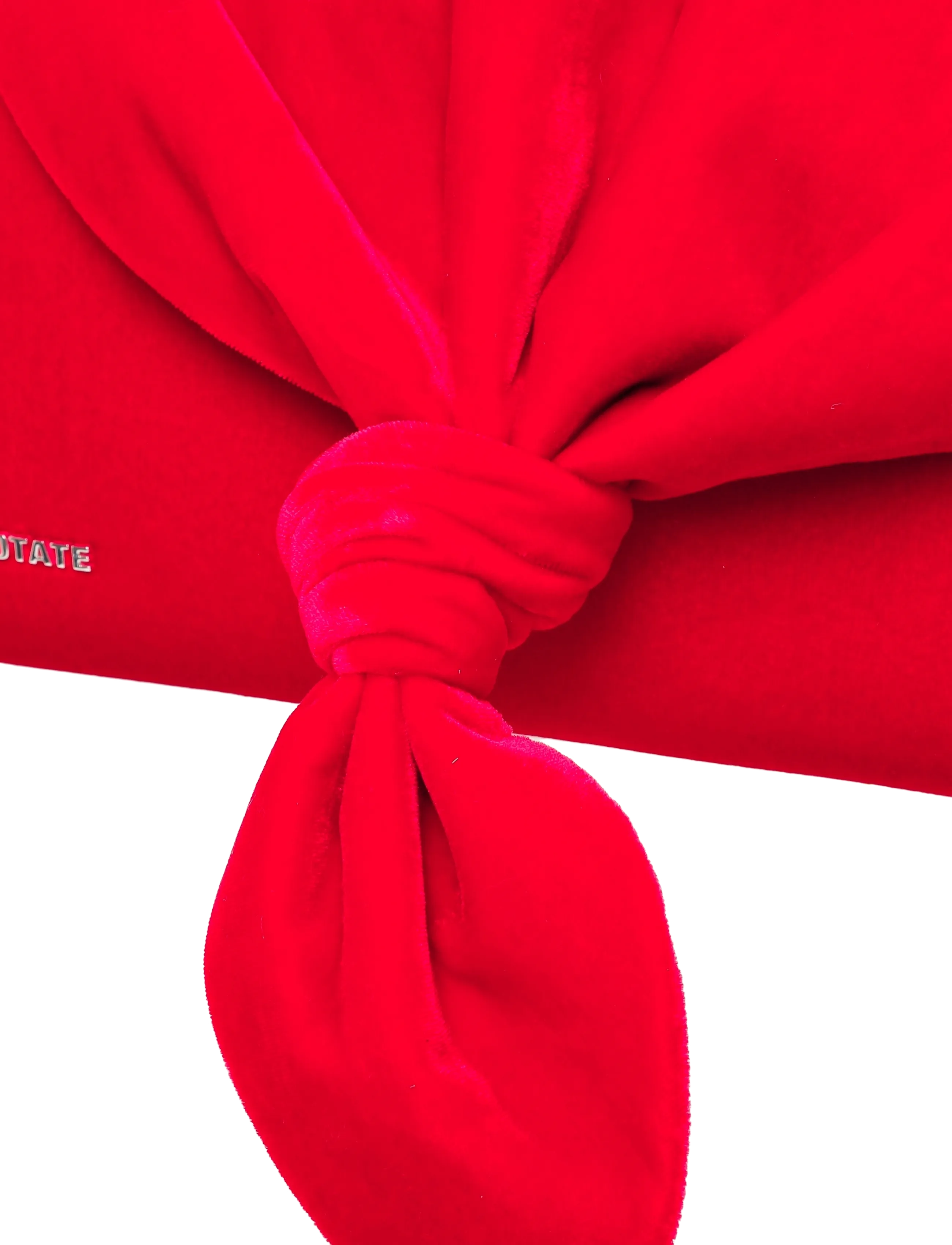 ROTATE - VELVET  KNOT SCARF BAG - special occasions - scooter red - 2