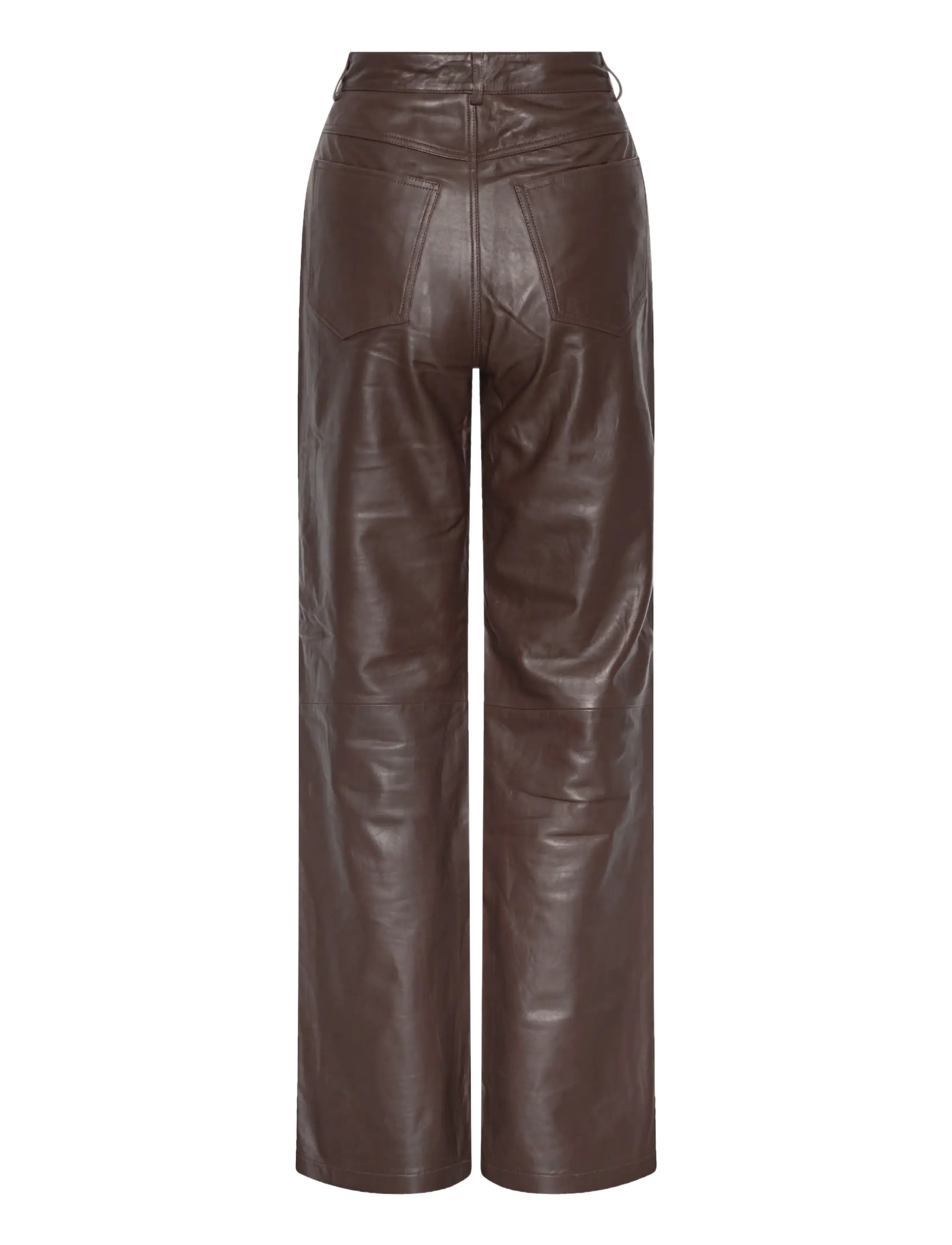 ROTATE - STRAIGHT LEATHER PANTS - molÉ - 1