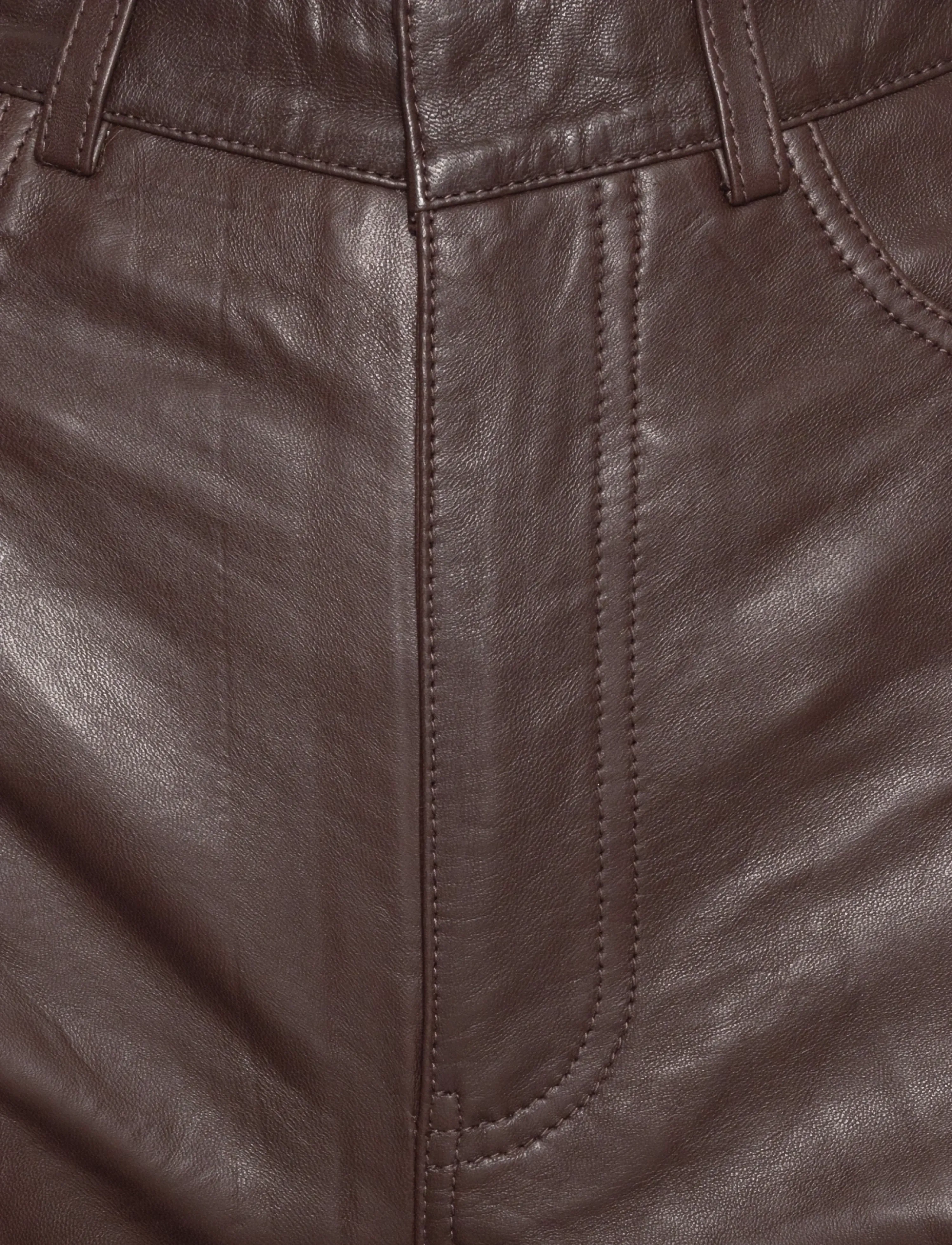 ROTATE - STRAIGHT LEATHER PANTS - molÉ - 2