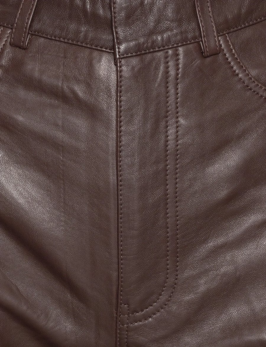 ROTATE - STRAIGHT LEATHER PANTS - molÉ - 2