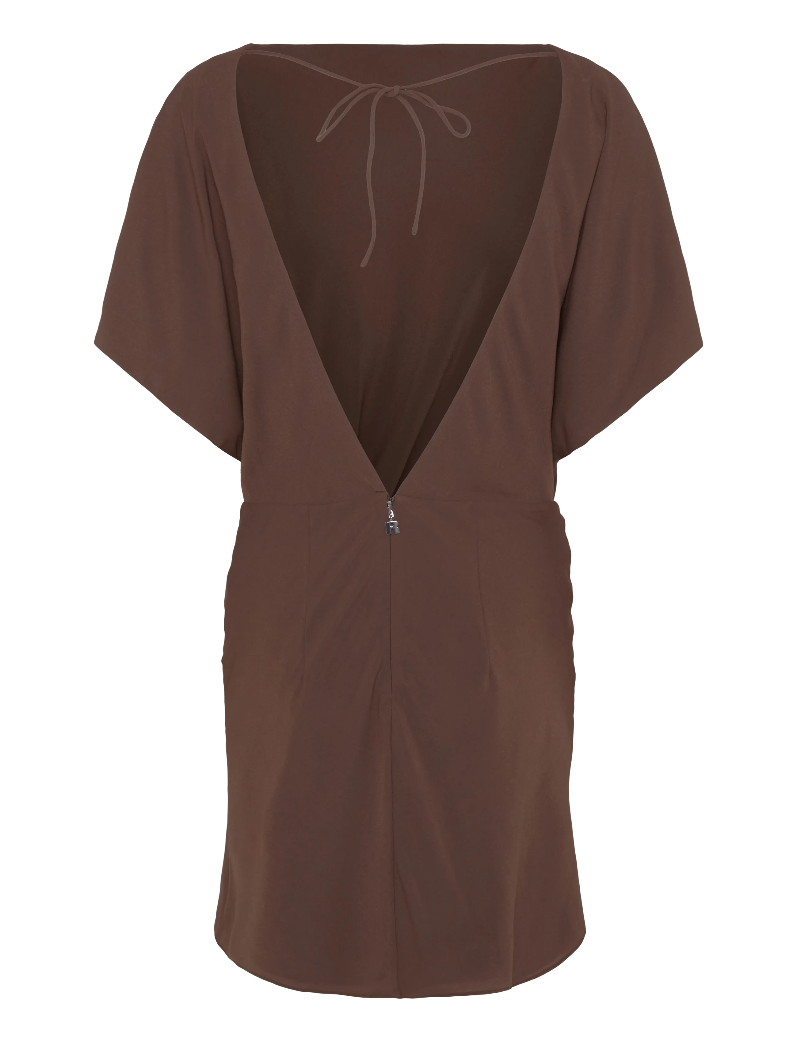 ROTATE - MINI TWISTED DRESS - chestnut - 1