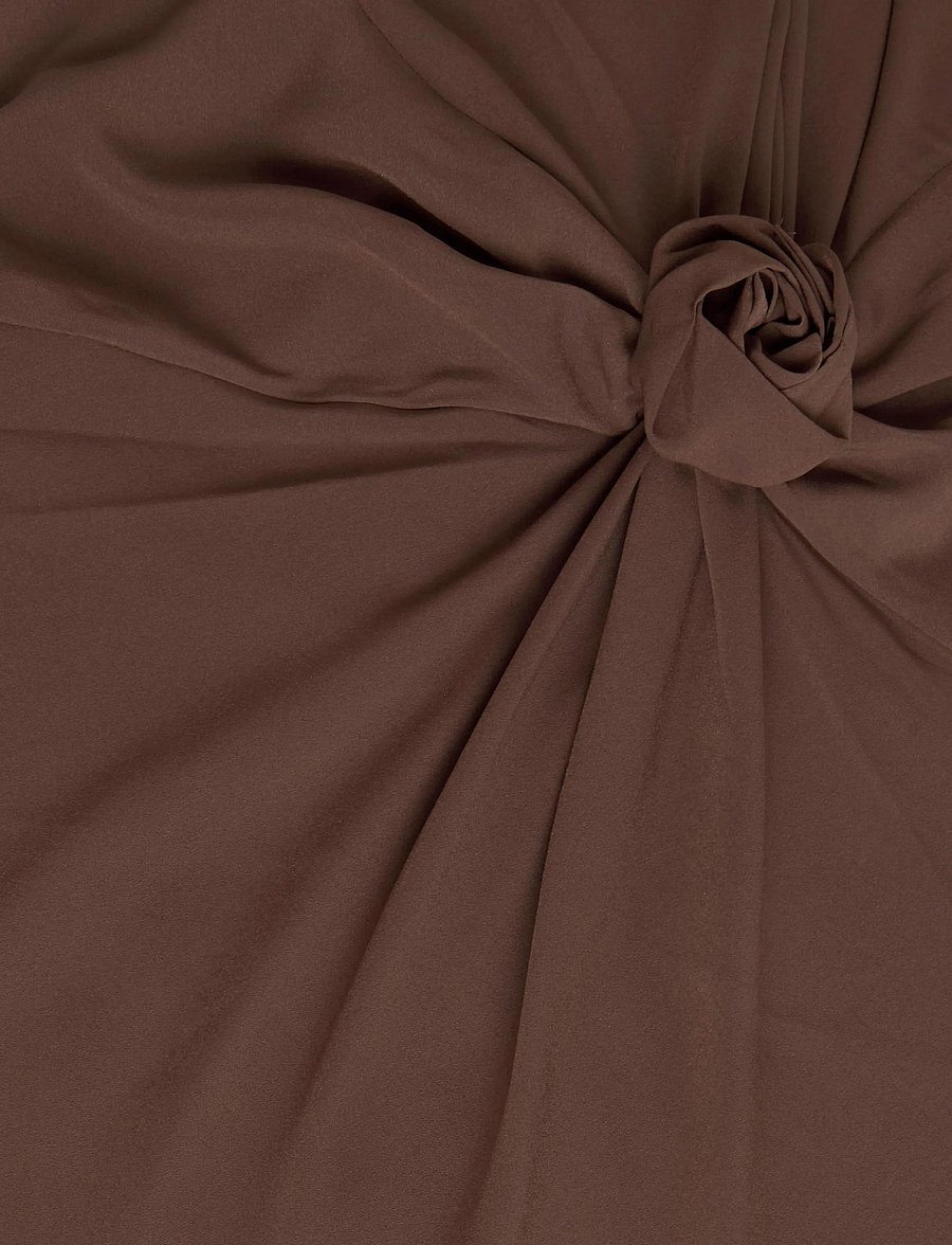 ROTATE - MINI TWISTED DRESS - korte kjoler - chestnut - 2