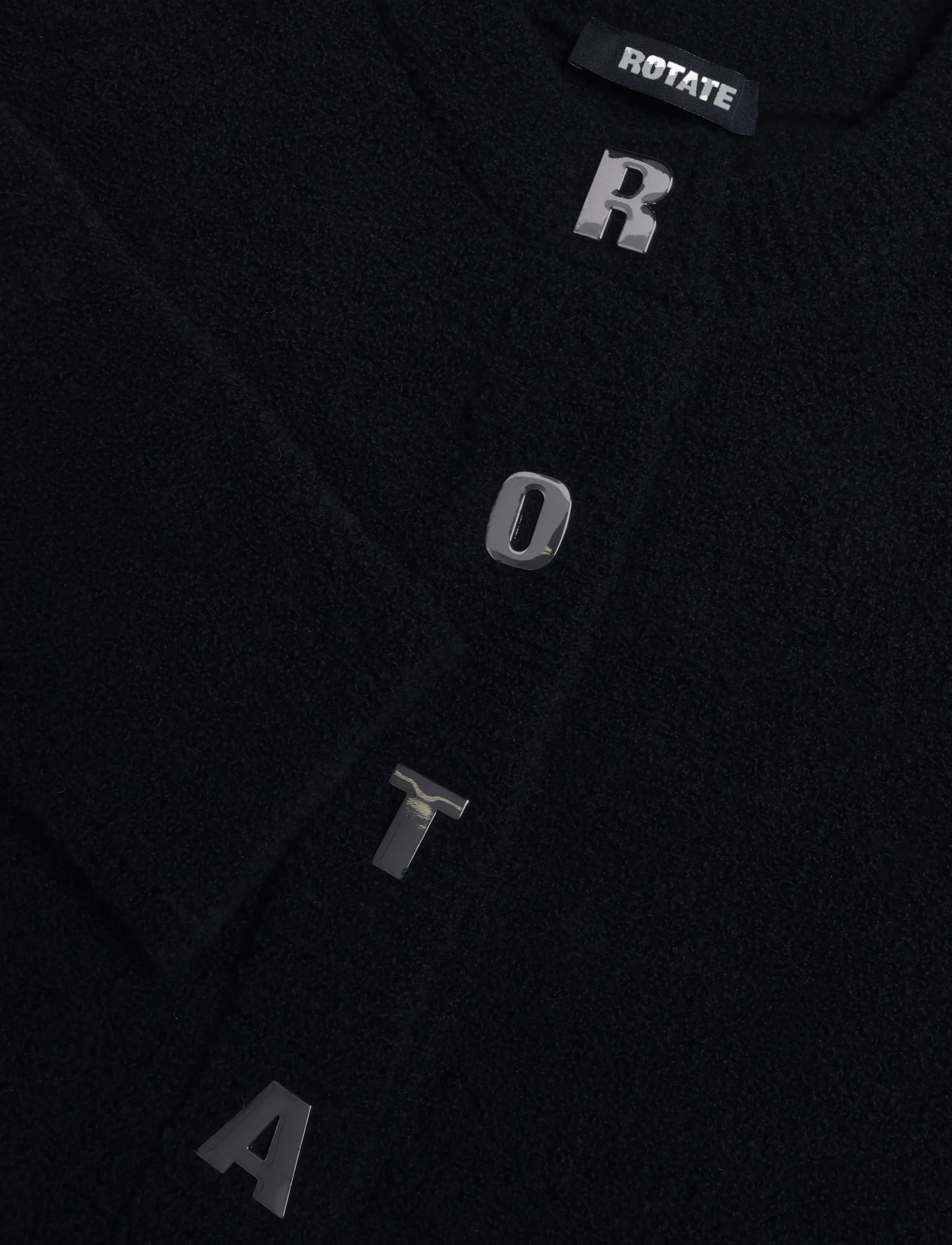 ROTATE - BOUCLE KNIT CARDIGAN - black - 2