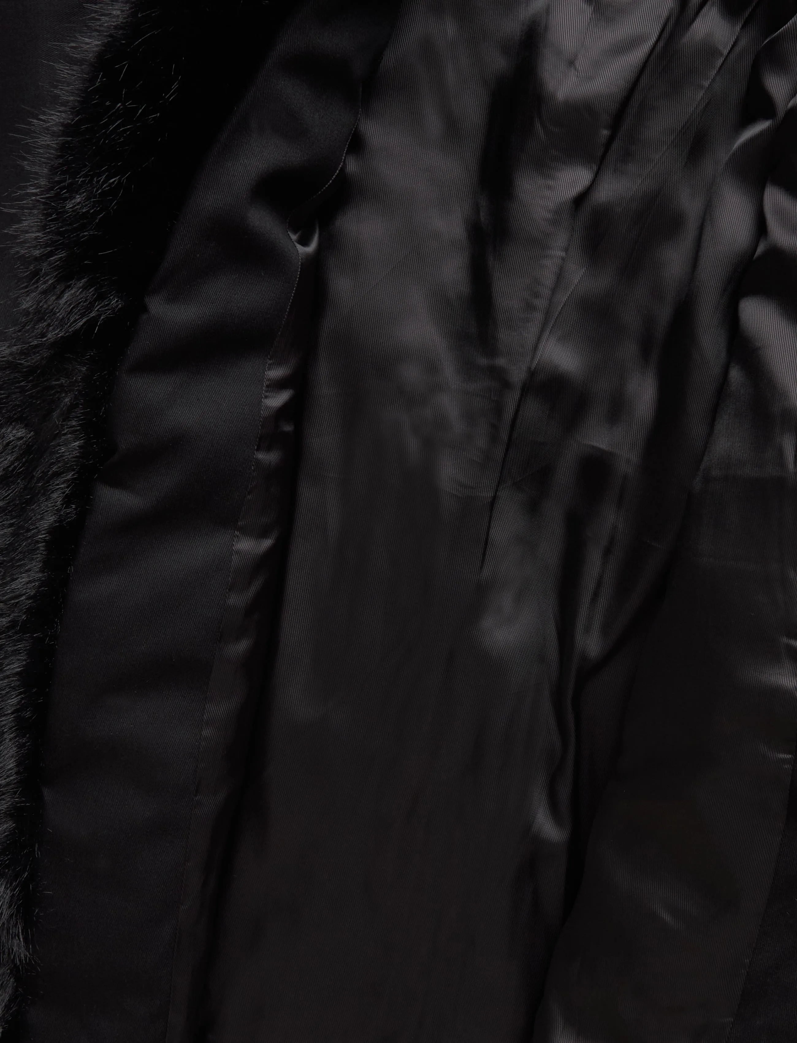 ROTATE - FAUX FUR COLLAR JACKET - black - 4