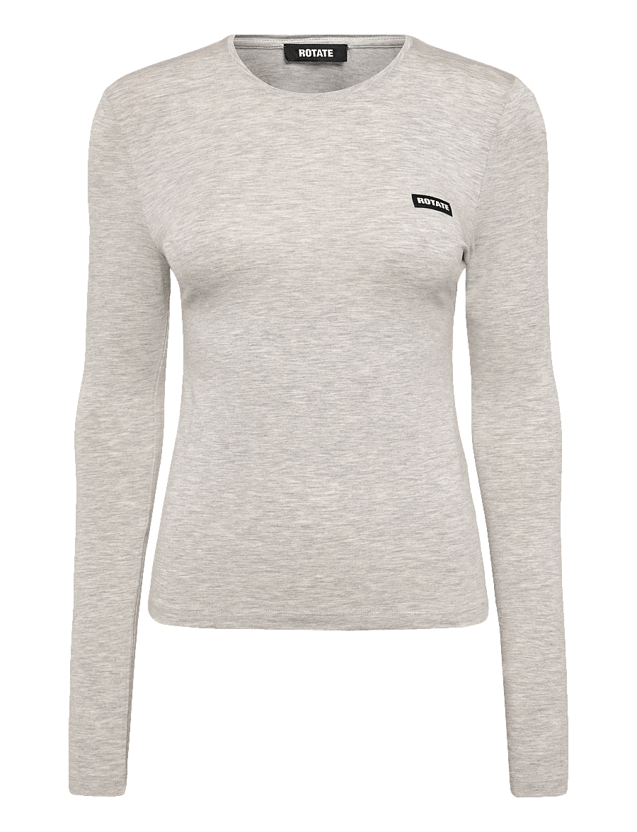 ROTATE - LONG SLEEVE T-SHIRT - langärmlige tops - light grey melange - 0