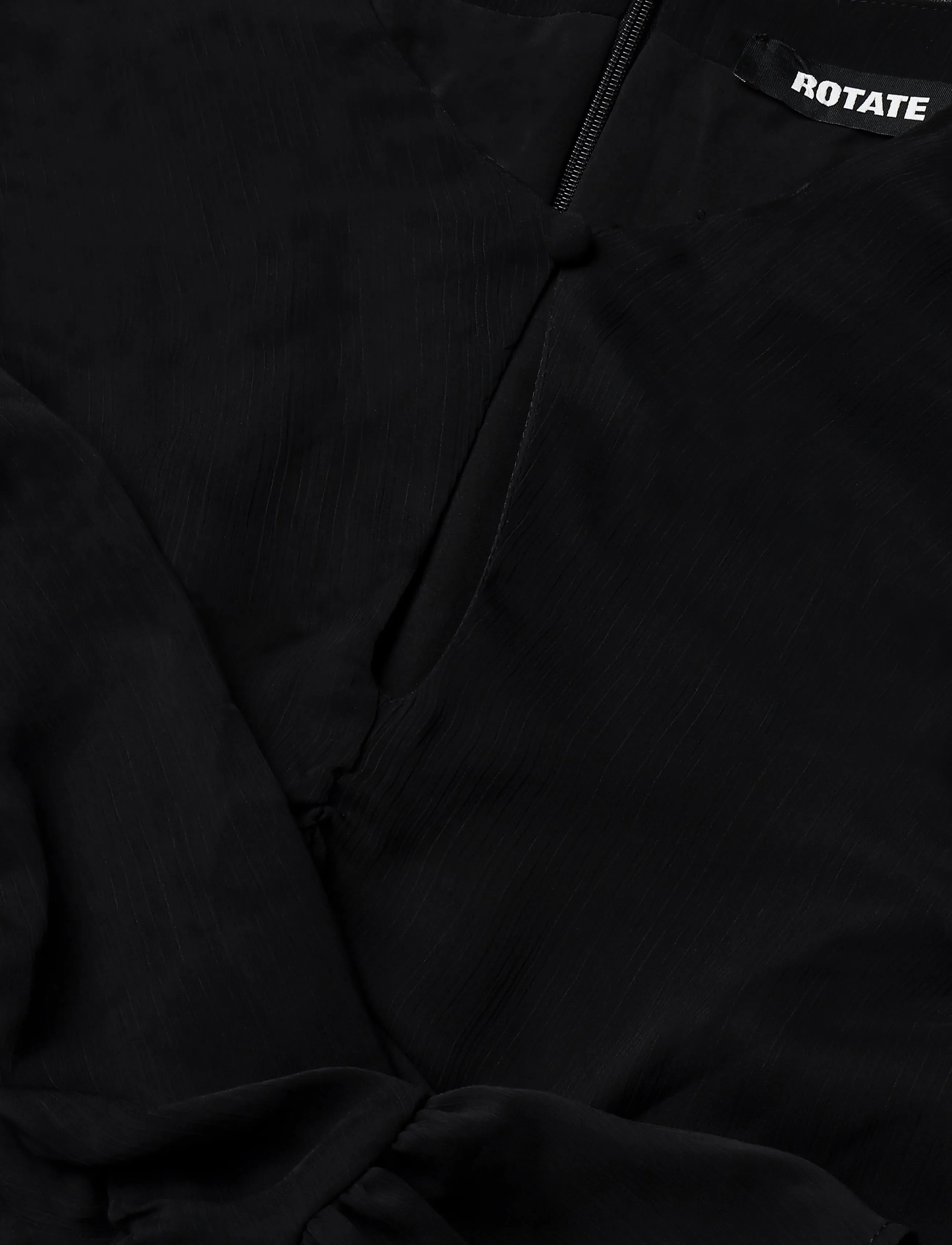 ROTATE - CHIFFON LONG-SLEEVE DRESS - black - 2