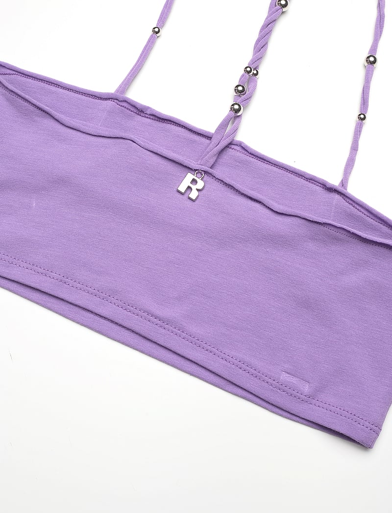 ROTATE - LIGHT JERSEY CROPPED TOP - crop tops - fairy wren purple - 3