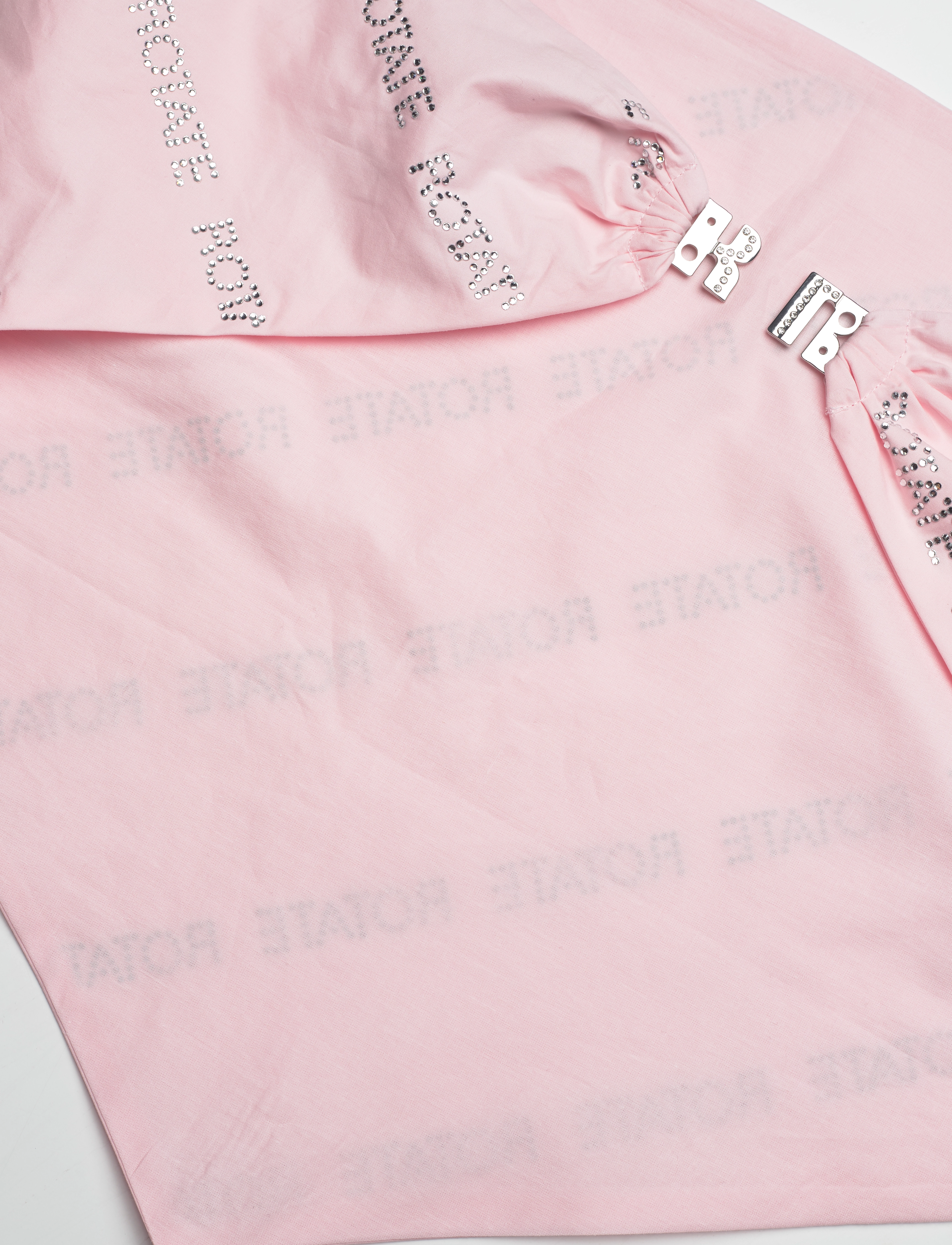 ROTATE - CRYSTAL POPLIN CROP TOP - magabolir - ballet slipper - 3