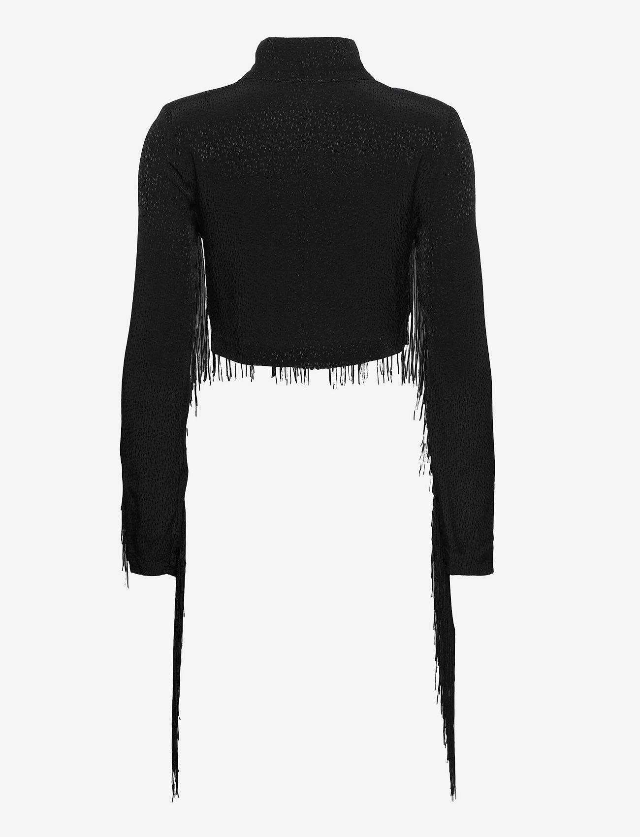 ROTATE Birger Christensen - Reba Fringe Top - black - 1
