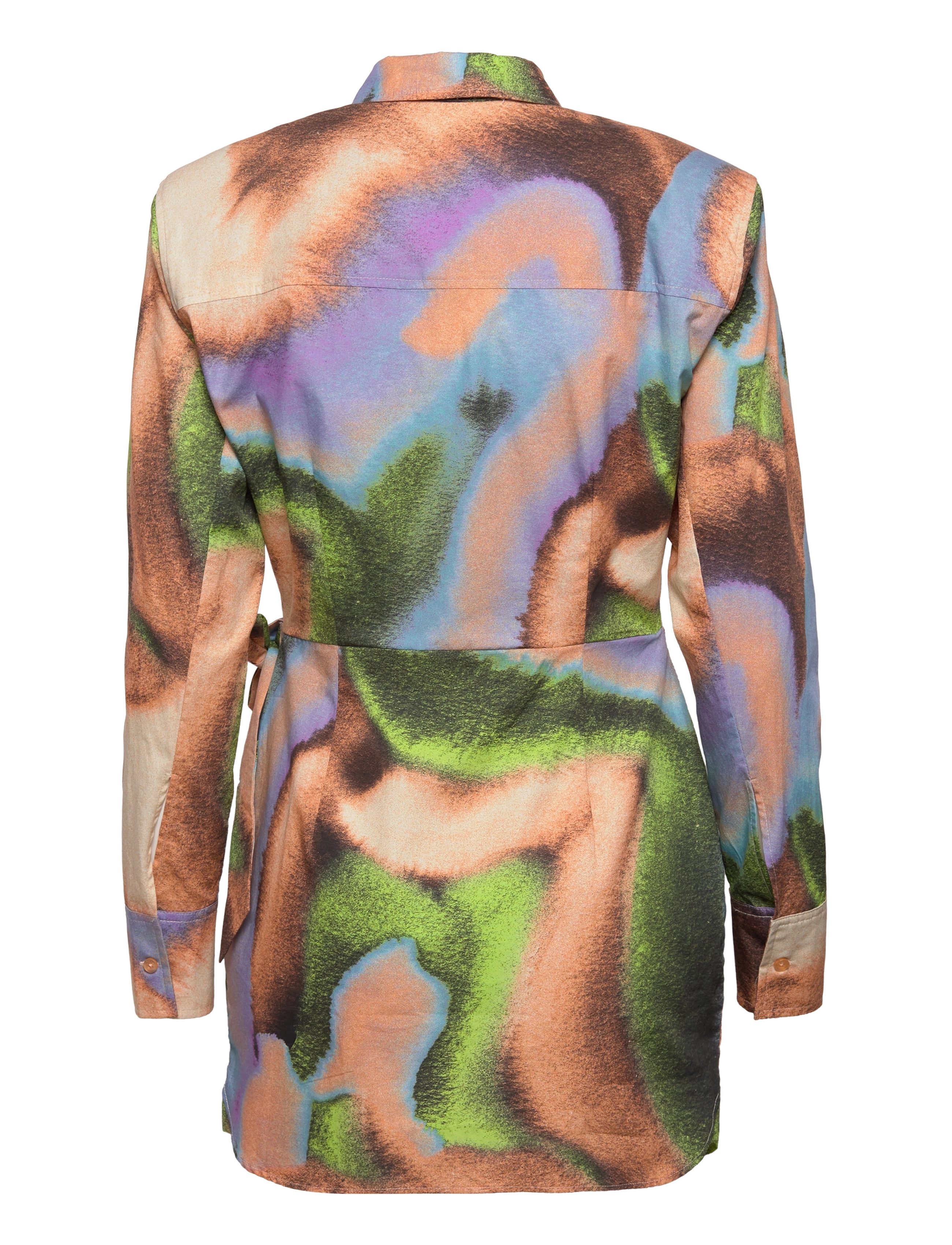 ROTATE - SOFIE DRESS - skjortekjoler - dusty orange comb. - 1