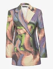 ROTATE Birger Christensen - FONDA BLAZER - ballīšu apģērbs par outlet cenām - dusty orange comb. - 0