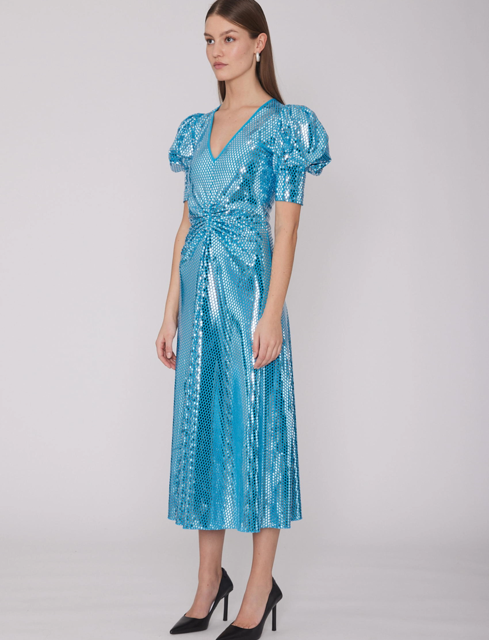 ROTATE - SIERINA DRESS - pailletkjoler - methyl blue - 4