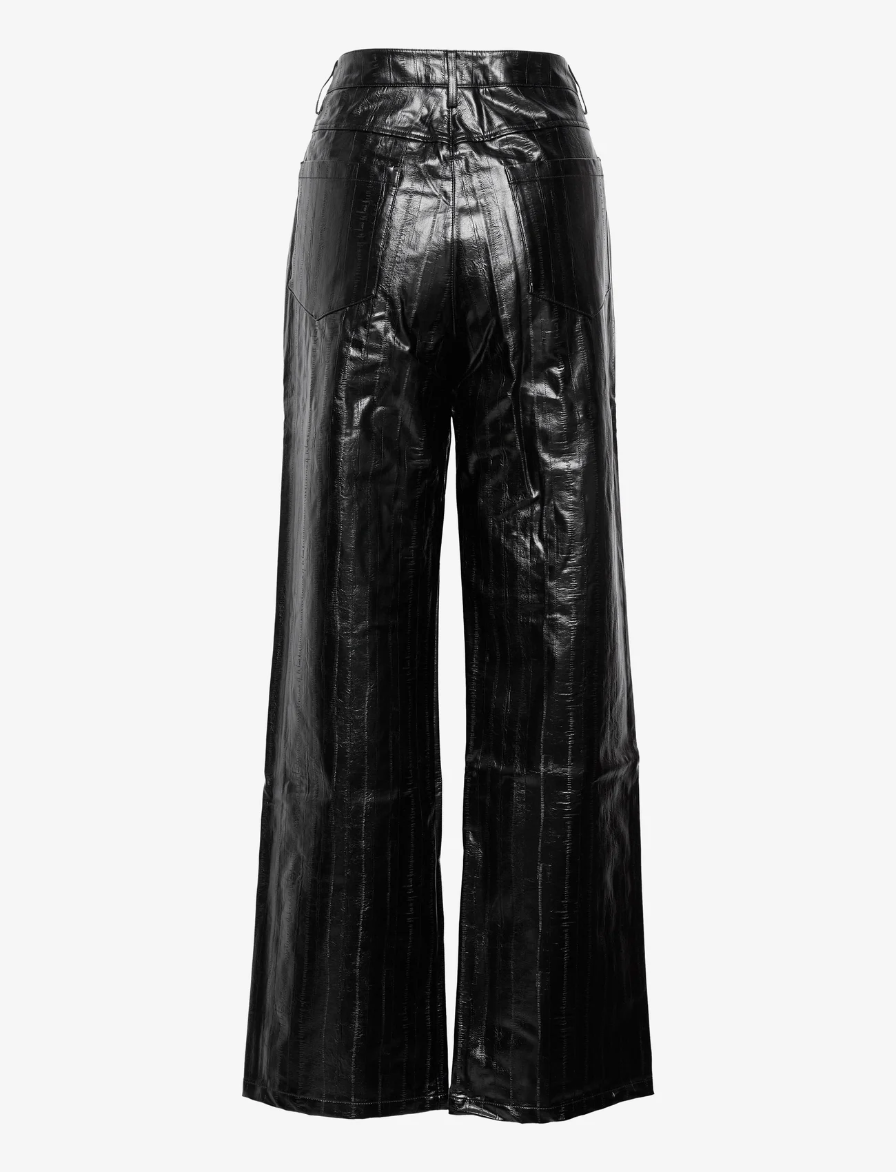 ROTATE Birger Christensen - Pants PU Straightleg - party wear at outlet prices - black - 1