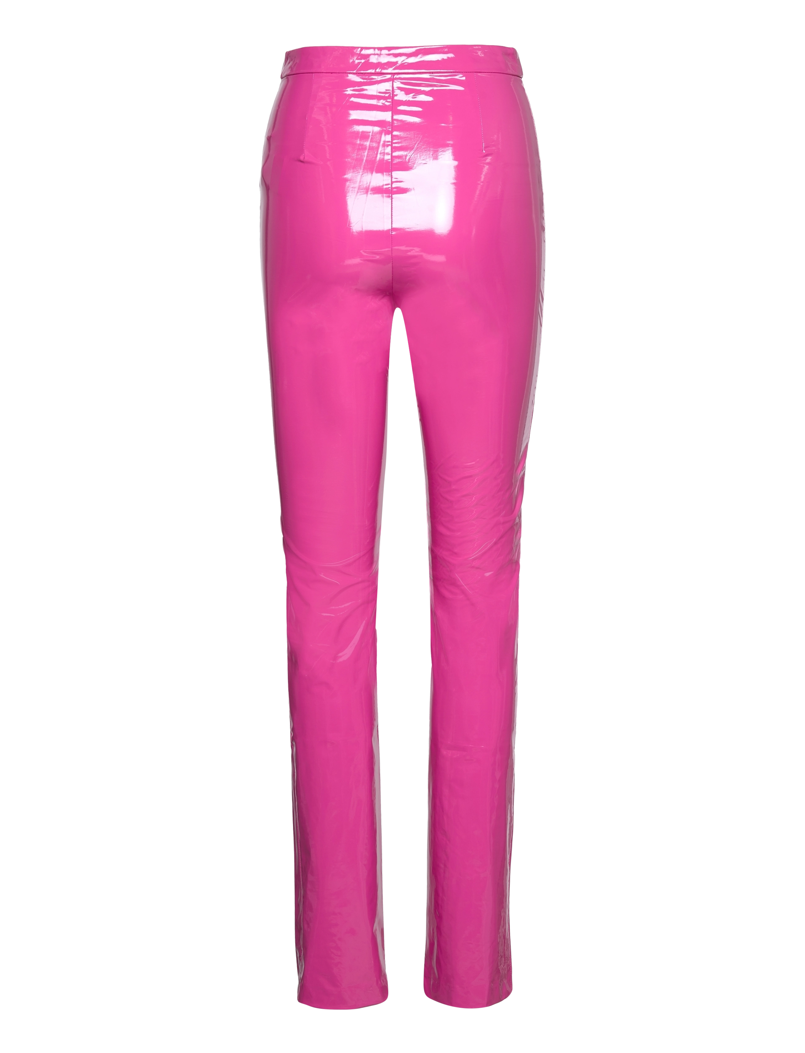ROTATE - Patent Coated Pants - læderbukser - verry berry (pink) - 1