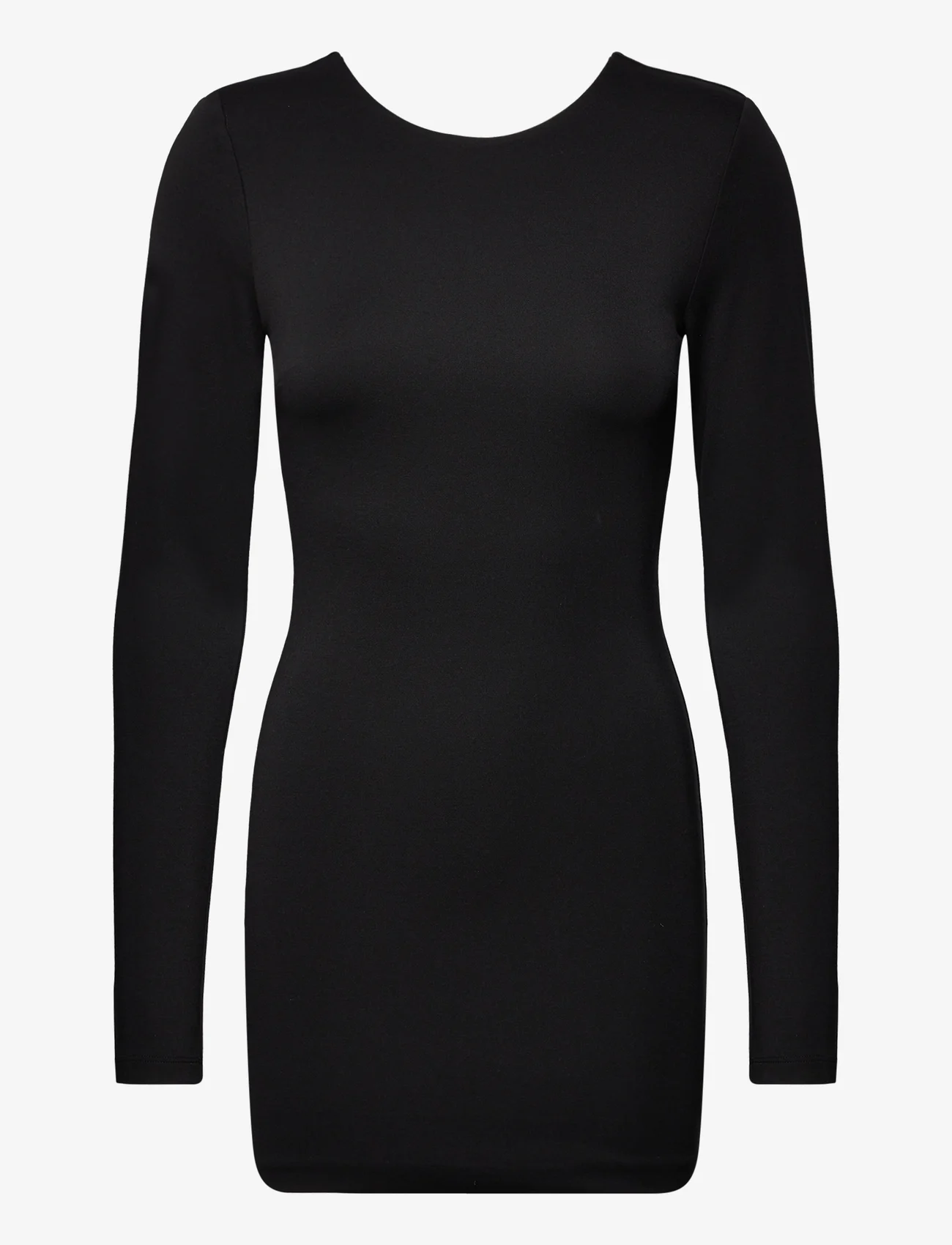 ROTATE Birger Christensen - Jersey Cut-Out Back Mini Dress - odzież imprezowa w cenach outletowych - black - 0