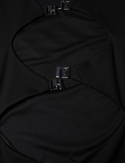 ROTATE Birger Christensen - Jersey Cut-Out Back Mini Dress - odzież imprezowa w cenach outletowych - black - 6