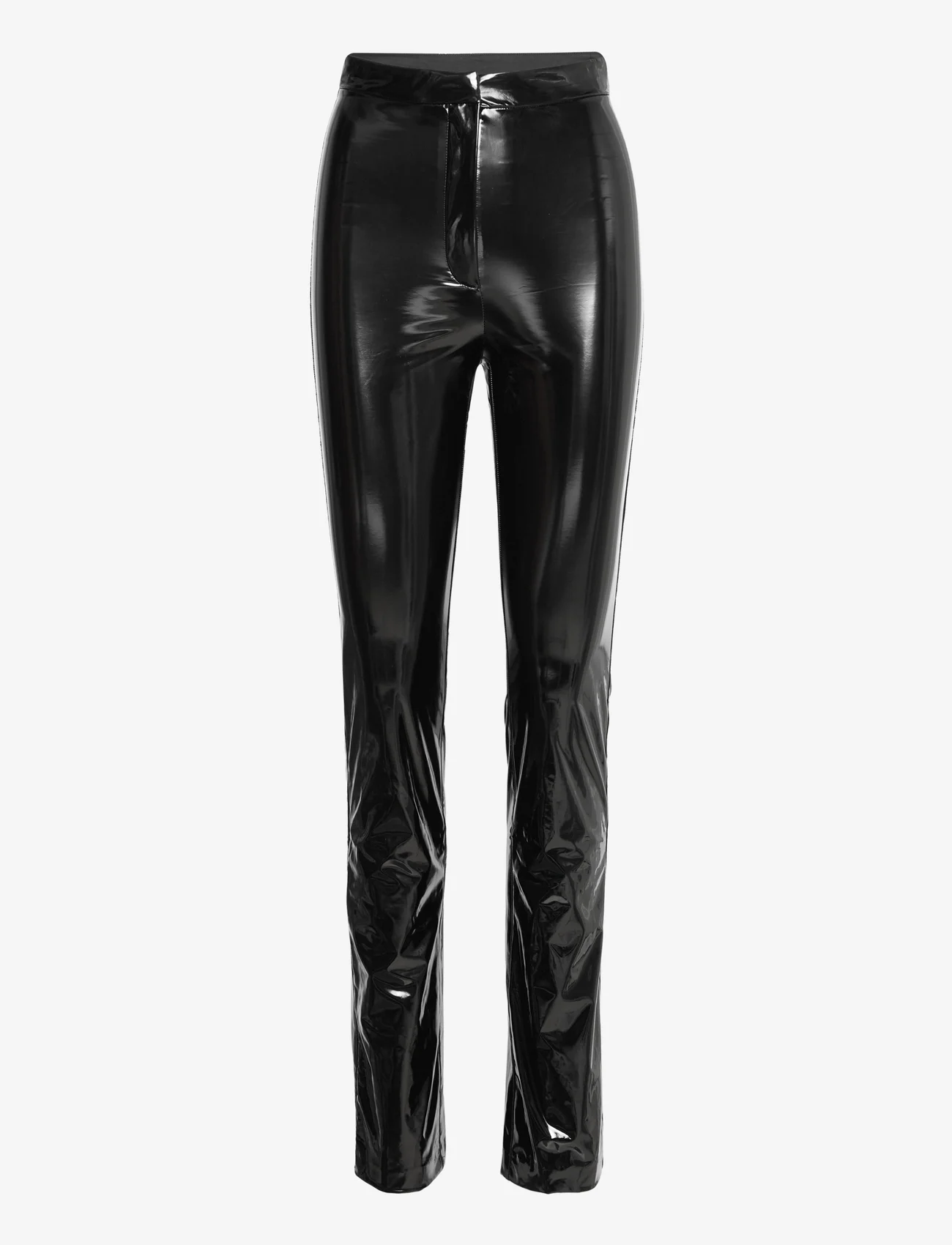 ROTATE Birger Christensen - Patent Coated Pants - leather trousers - black - 0