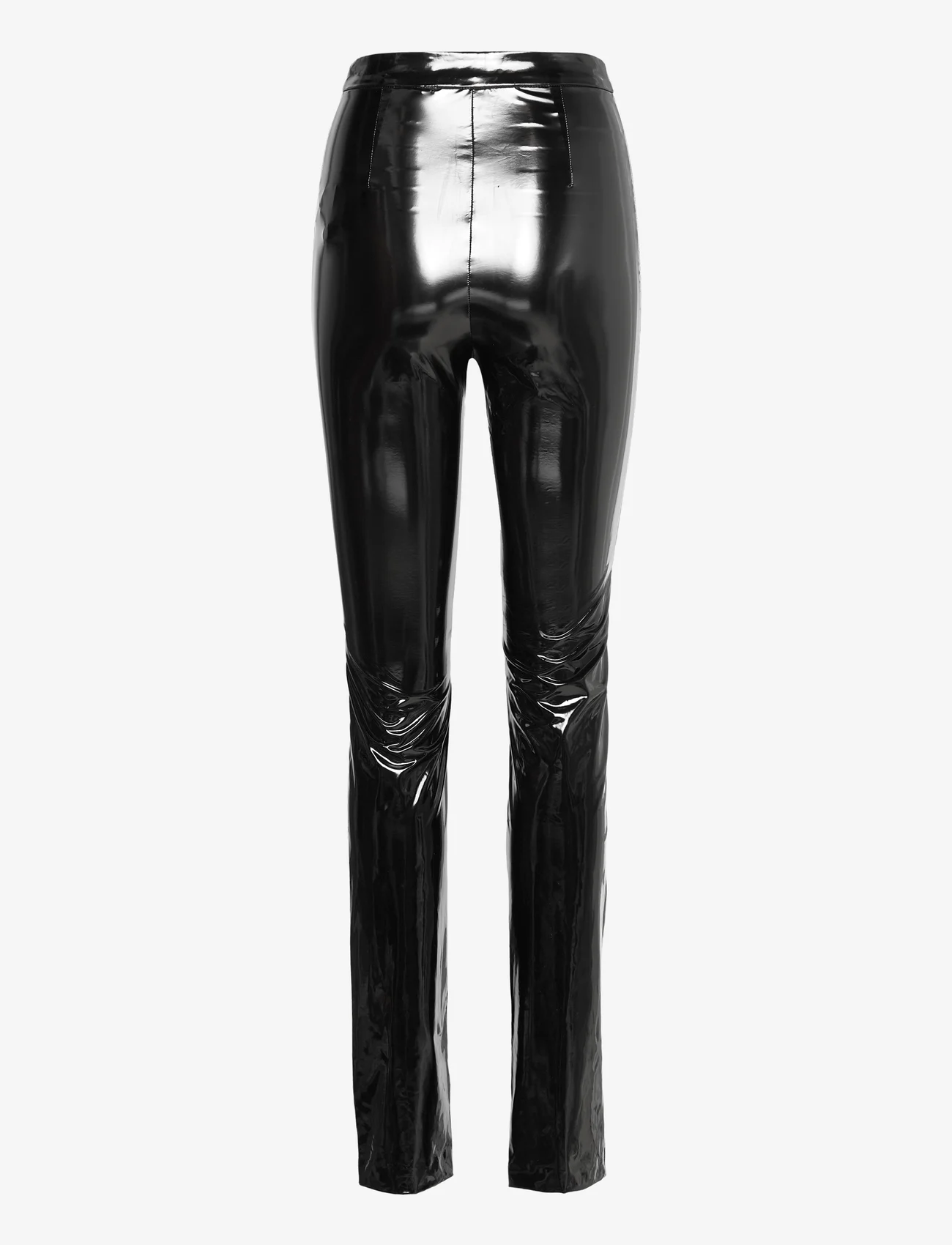 ROTATE Birger Christensen - Patent Coated Pants - odzież imprezowa w cenach outletowych - black - 1