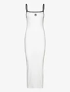 Maxi Dress W. Embroidery - BRIGHT WHITE