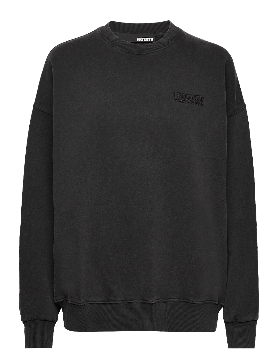 ROTATE Birger Christensen - Enzyme Sweat Crewneck - black - 0
