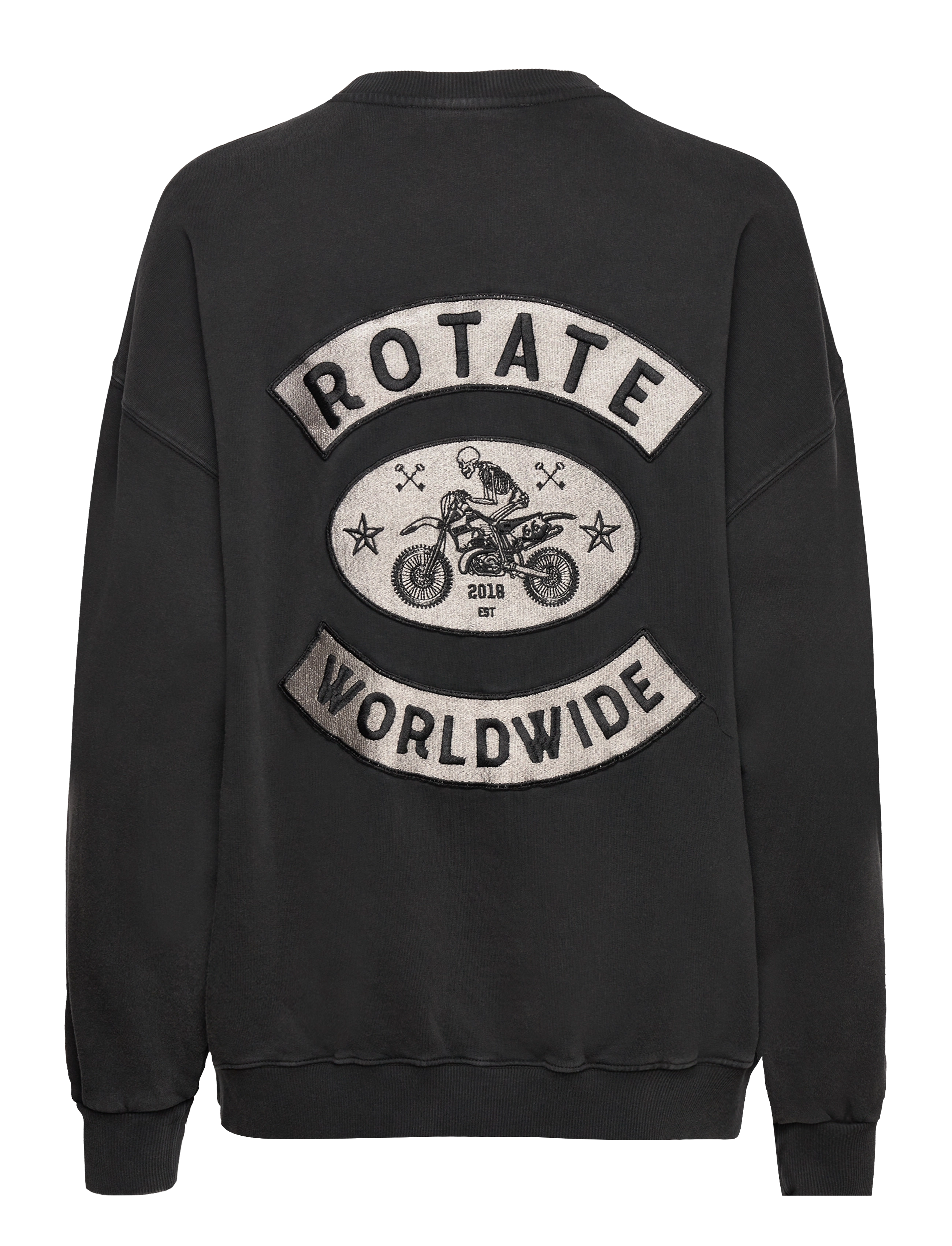 ROTATE Birger Christensen - Enzyme Sweat Crewneck - black - 1