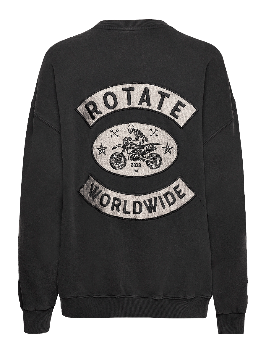 ROTATE Birger Christensen - Enzyme Sweat Crewneck - black - 1