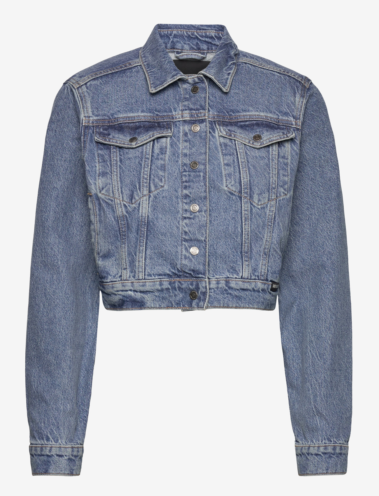 ROTATE Birger Christensen - Twill Oversized Jacket - frühlingsjacken - medium blue denim - 0