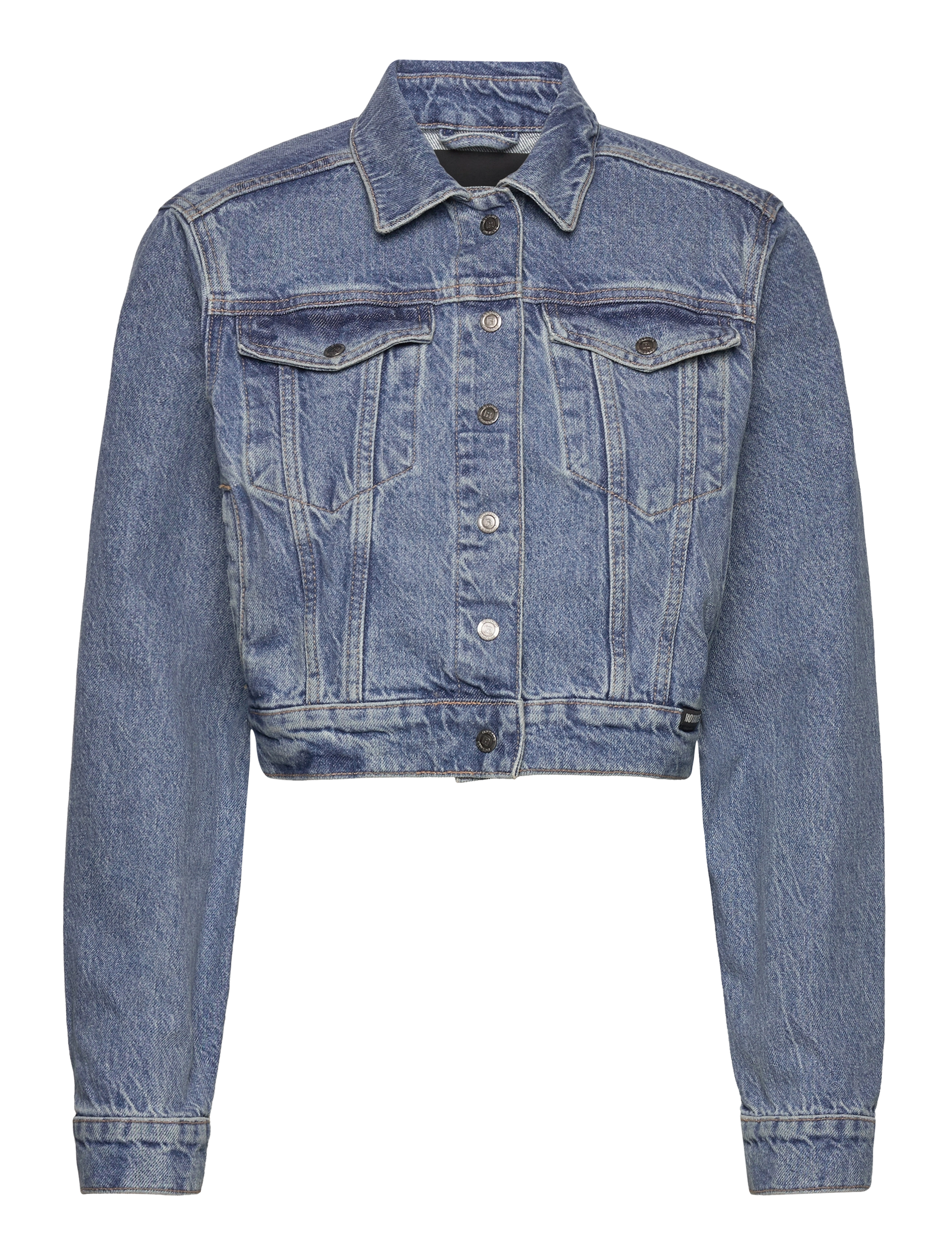 ROTATE Birger Christensen Twill Oversized Jacket - ROTATE Birger Christensen - MEDIUM BLUE DENIM / blue