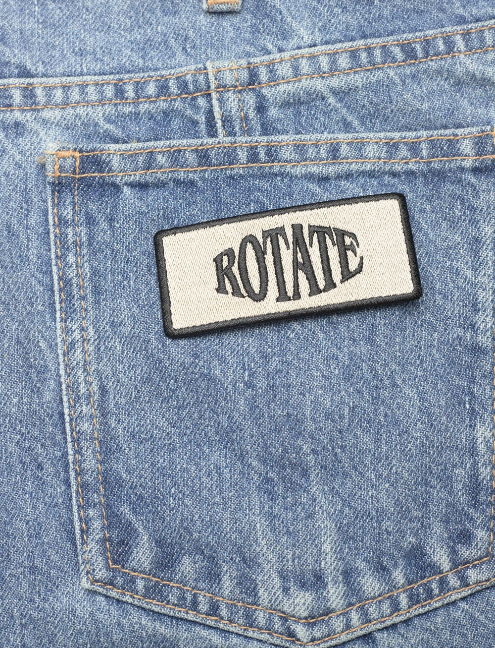 ROTATE Birger Christensen - Twill Straight Jeans - straight jeans - medium blue denim - 4