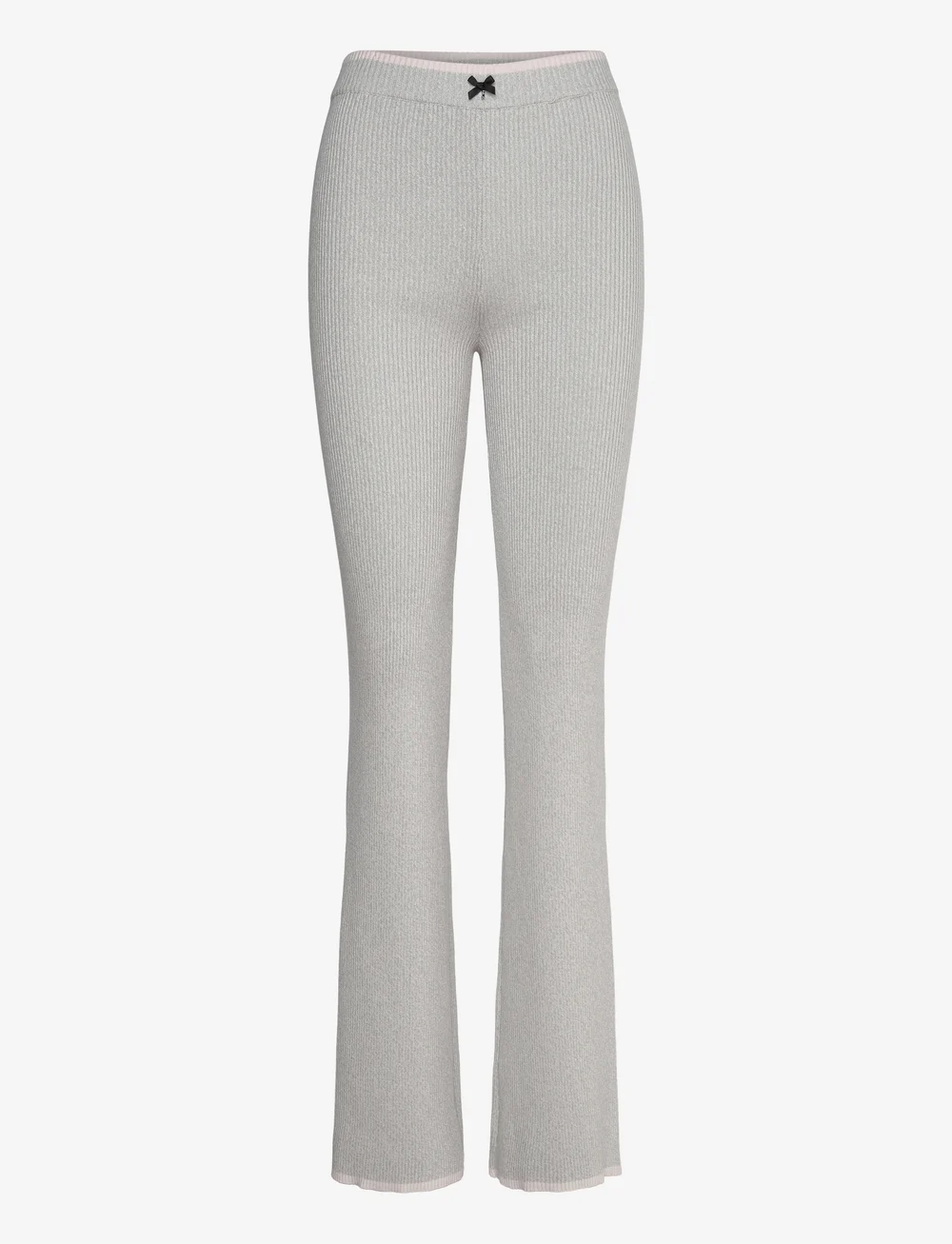 ROTATE Birger Christensen - Fine Rib Flared Pants - flare bukser - sterling blue comb. - 1