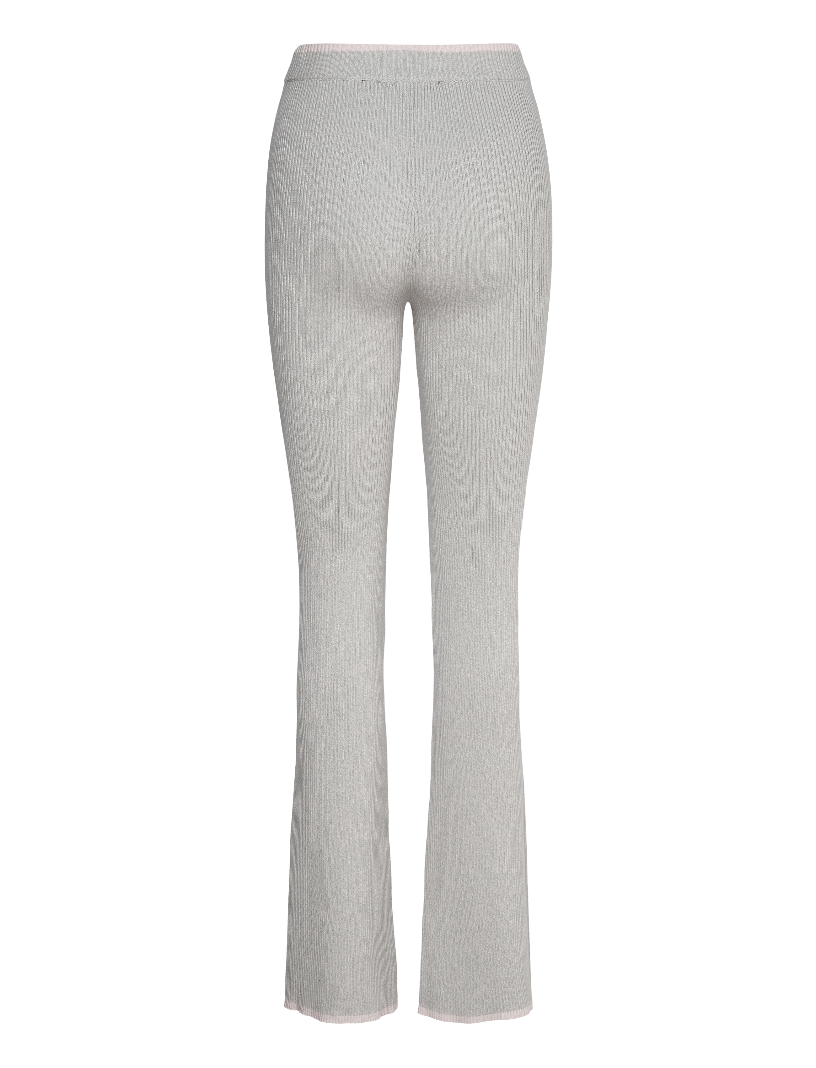ROTATE Birger Christensen - Fine Rib Flared Pants - kvinder - sterling blue comb. - 2