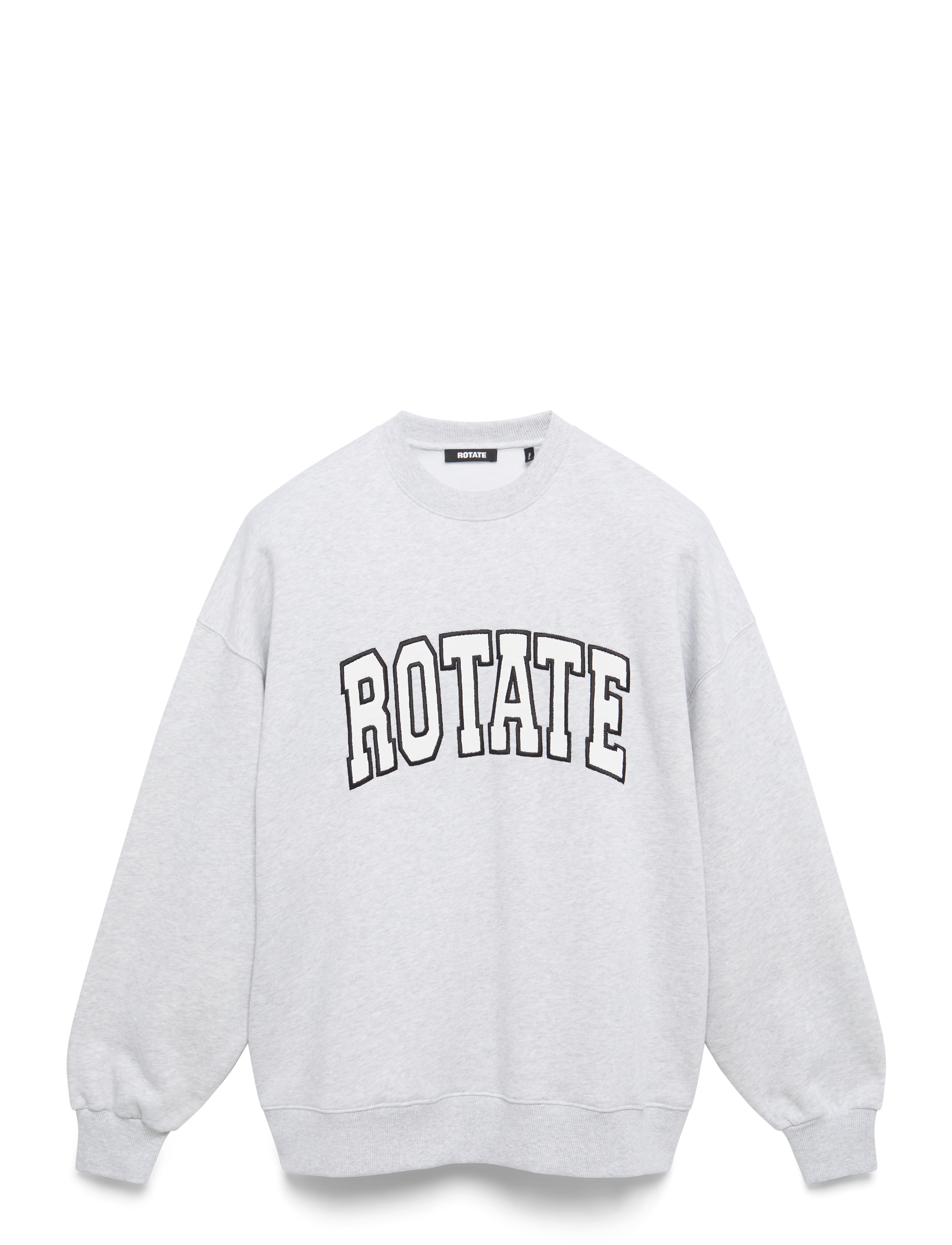 ROTATE Birger Christensen HEAVY SWEAT CREWNECK - Söfn - LIGHT GREY MELANGE / grey