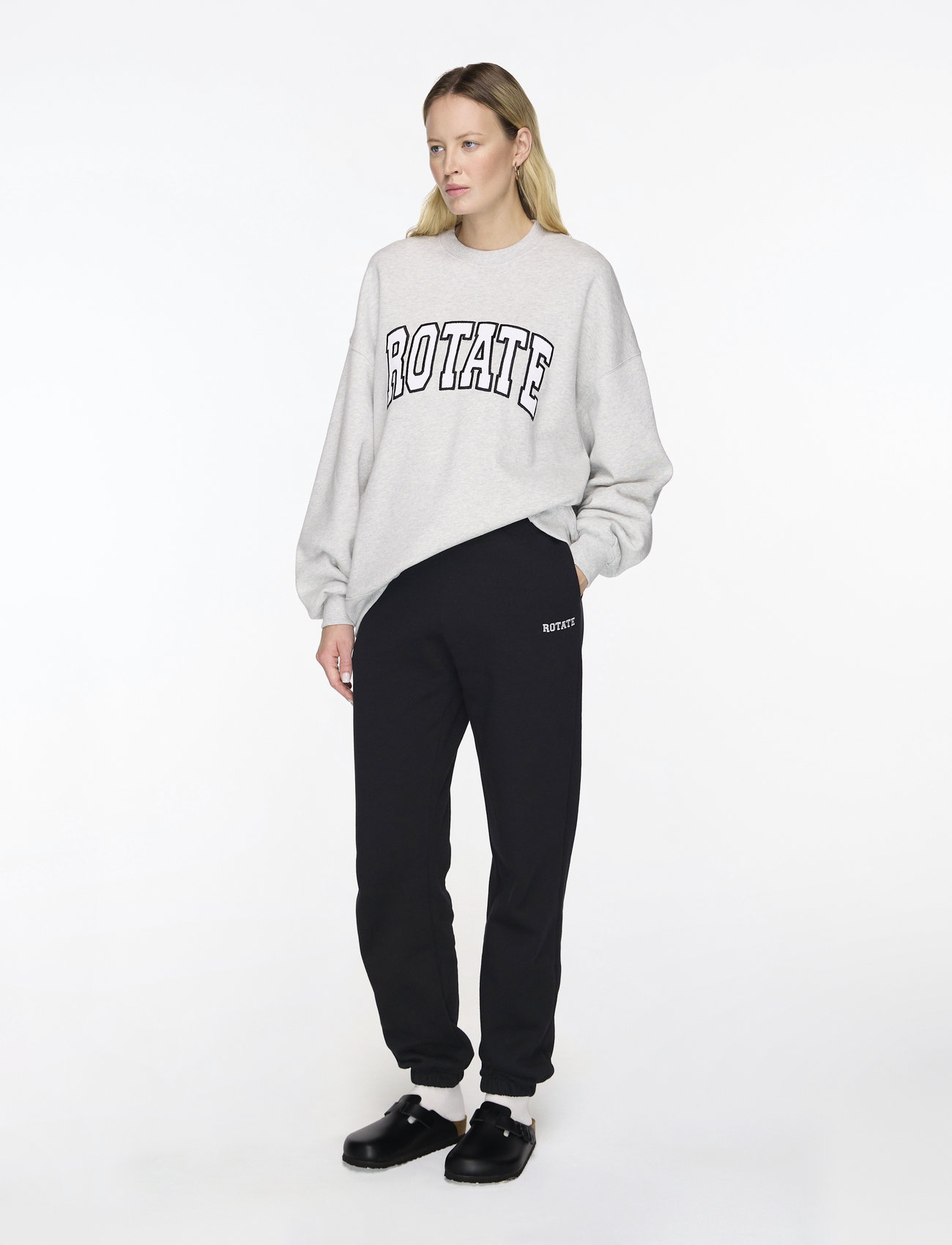 ROTATE Birger Christensen - HEAVY SWEATPANTS - muotitrendit - black - 2