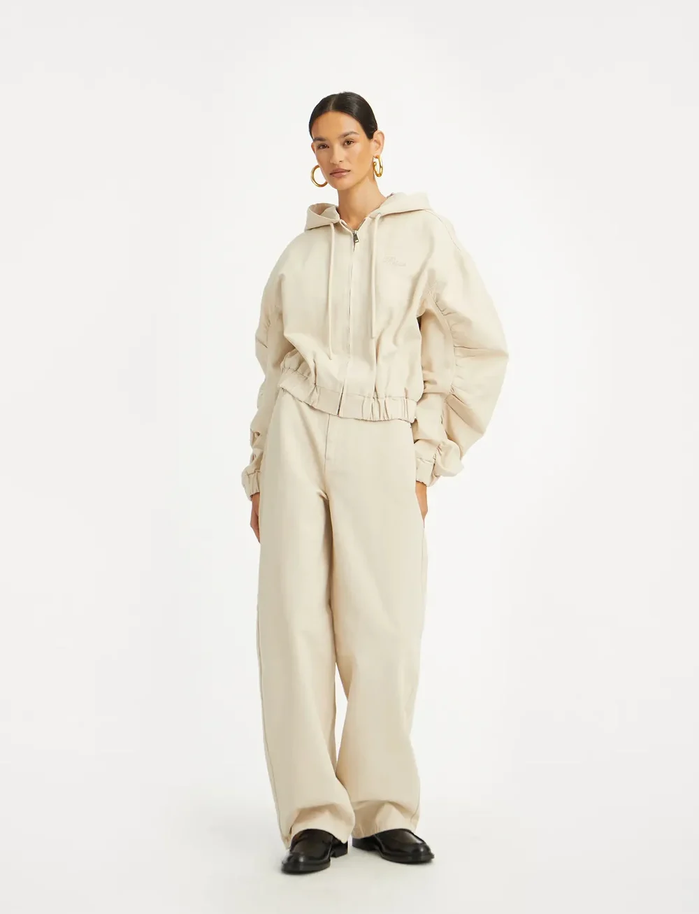 ROTATE Birger Christensen - HEAVY WOVEN JACKET - sweatshirts & hoodies - oatmeal - 4