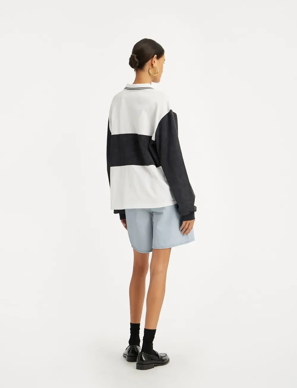 ROTATE Birger Christensen - PIQUE LONGSLEEVE POLO - polosärgid - bright white - 4