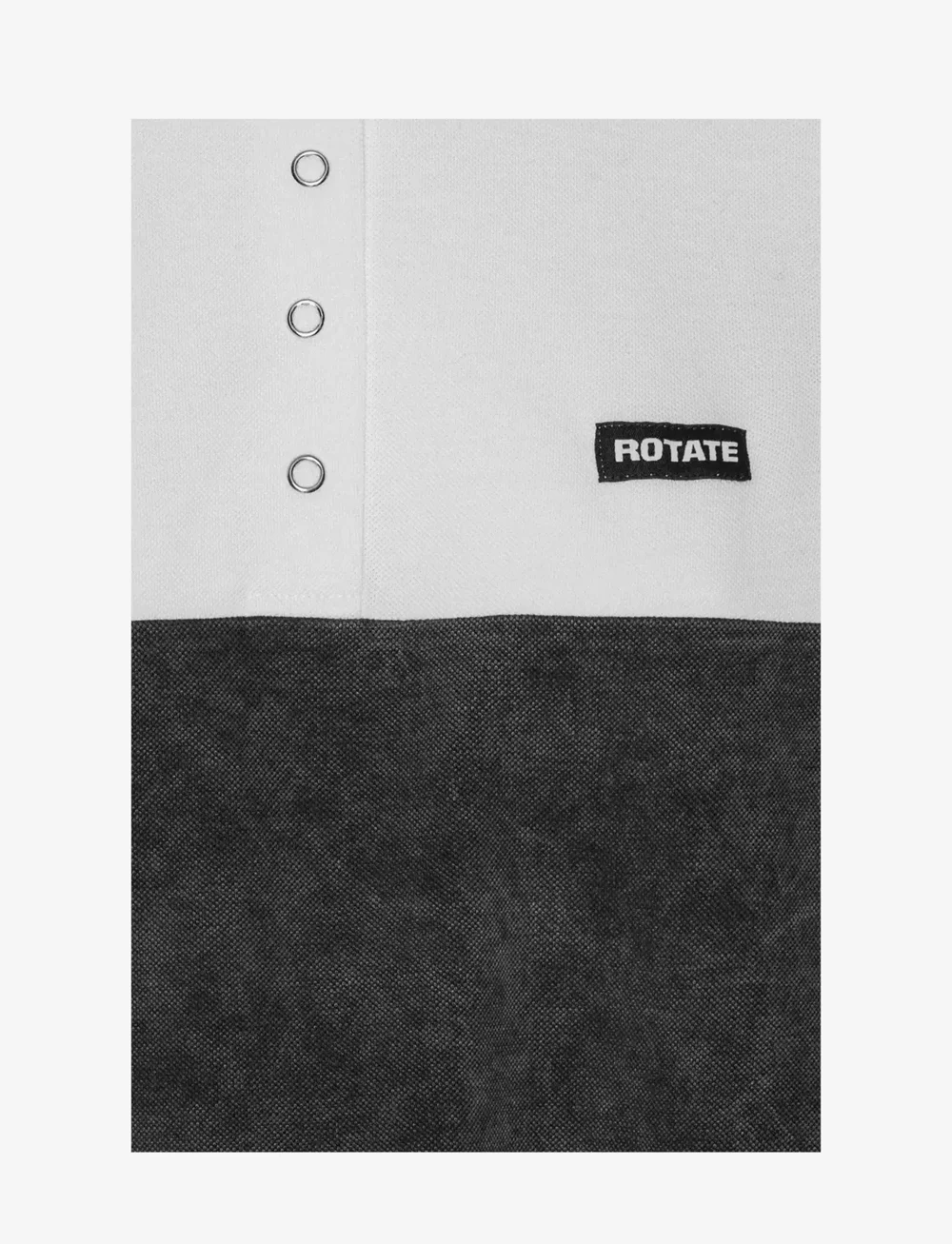 ROTATE Birger Christensen - PIQUE LONGSLEEVE POLO - polosärgid - bright white - 3