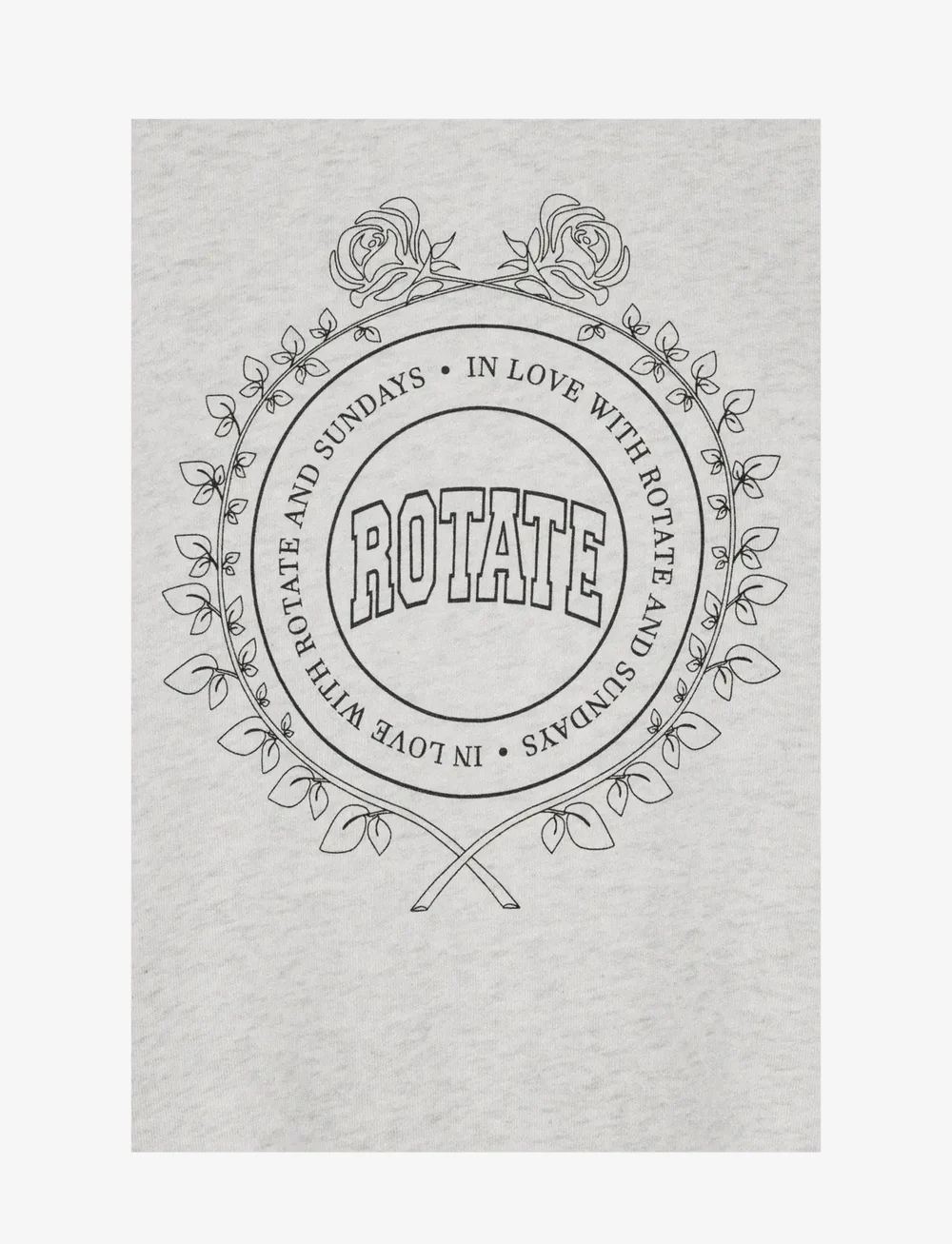 ROTATE Birger Christensen - HEAVY SWEAT CREWNECK - sweatshirts & hoodies - white melange - 4