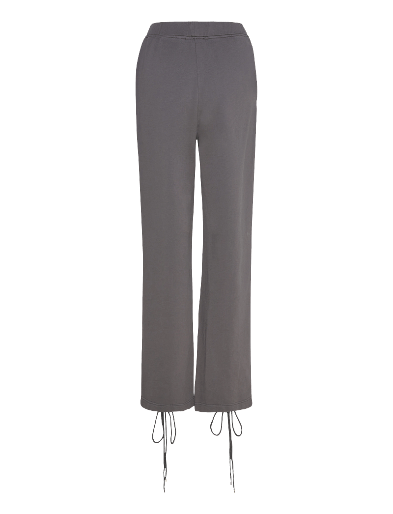 ROTATE Birger Christensen - LACING SWEATPANTS - straight leg hosen - gray pinstripe - 2