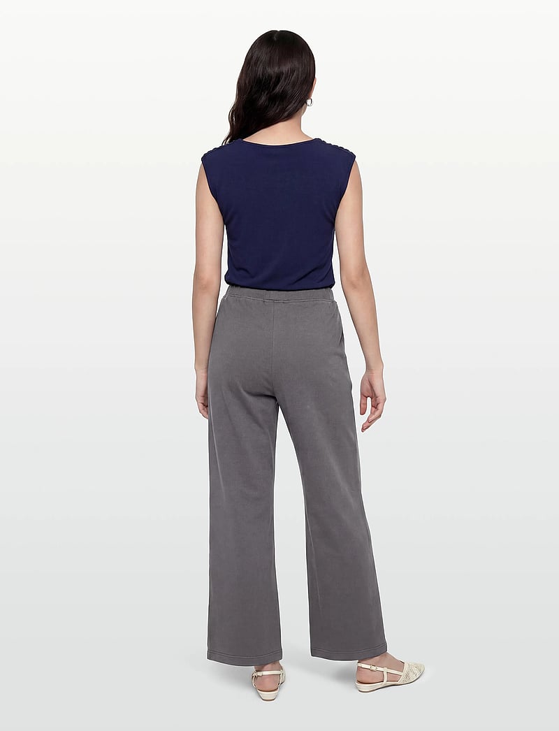 ROTATE Birger Christensen - LACING SWEATPANTS - straight leg hosen - gray pinstripe - 4