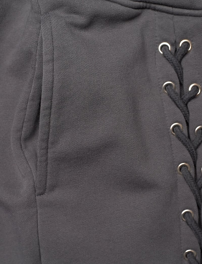 ROTATE Birger Christensen - LACING SWEATPANTS - straight leg hosen - gray pinstripe - 5