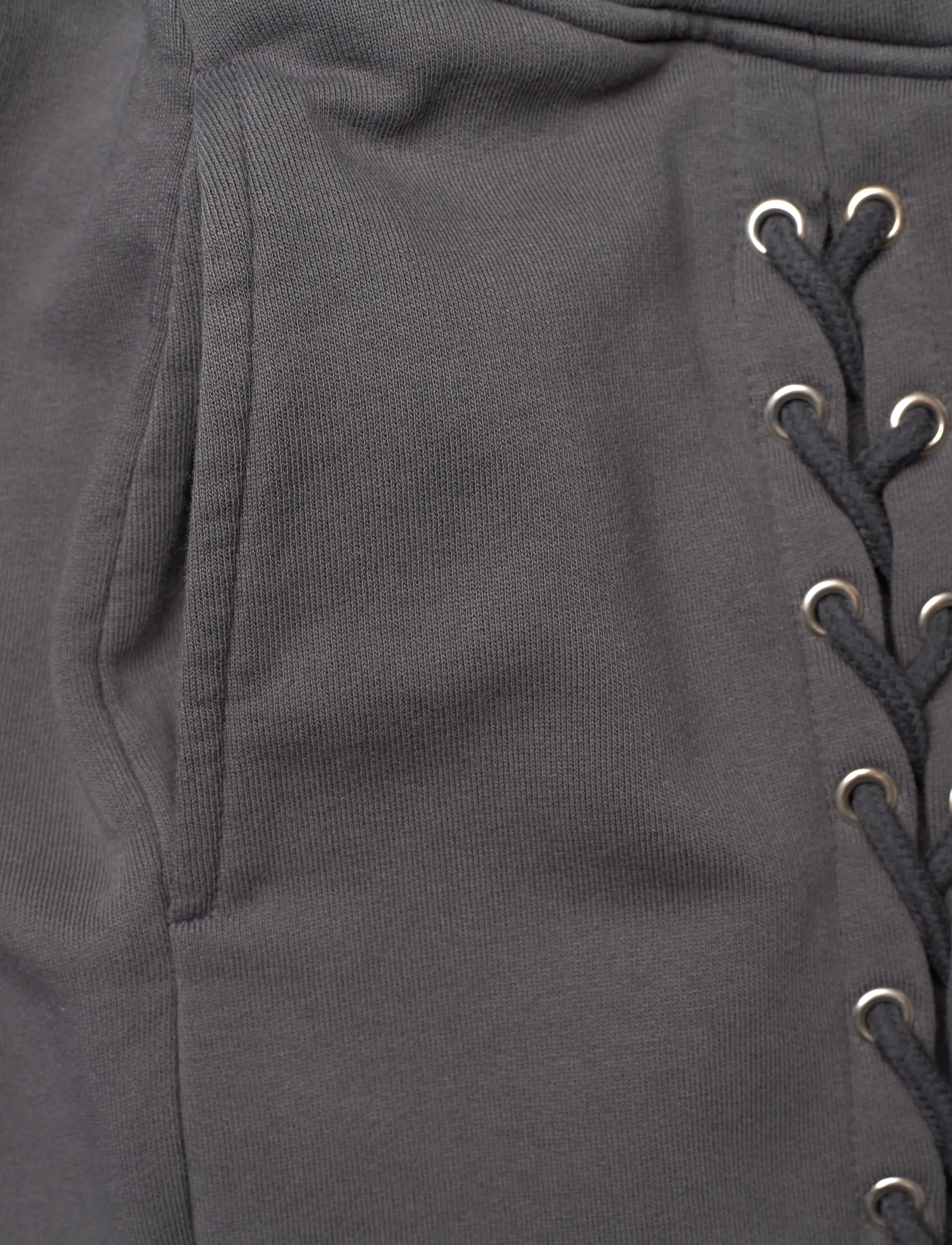 ROTATE Birger Christensen - LACING SWEATPANTS - hose mit geradem bein - gray pinstripe - 5