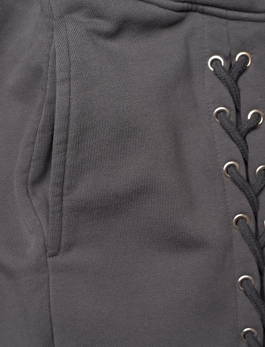 ROTATE Birger Christensen - LACING SWEATPANTS - hose mit geradem bein - gray pinstripe - 5