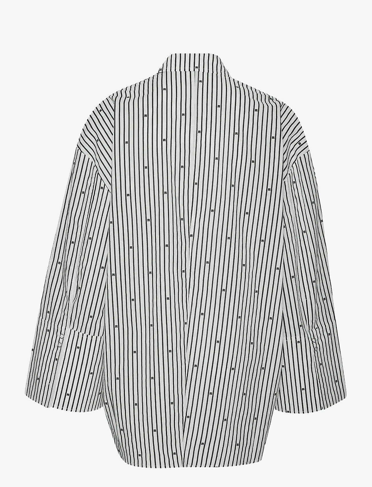 ROTATE Birger Christensen - POPLIN OVERSIZED SHIRT - denimskjorter - 1000 black comb. - 2